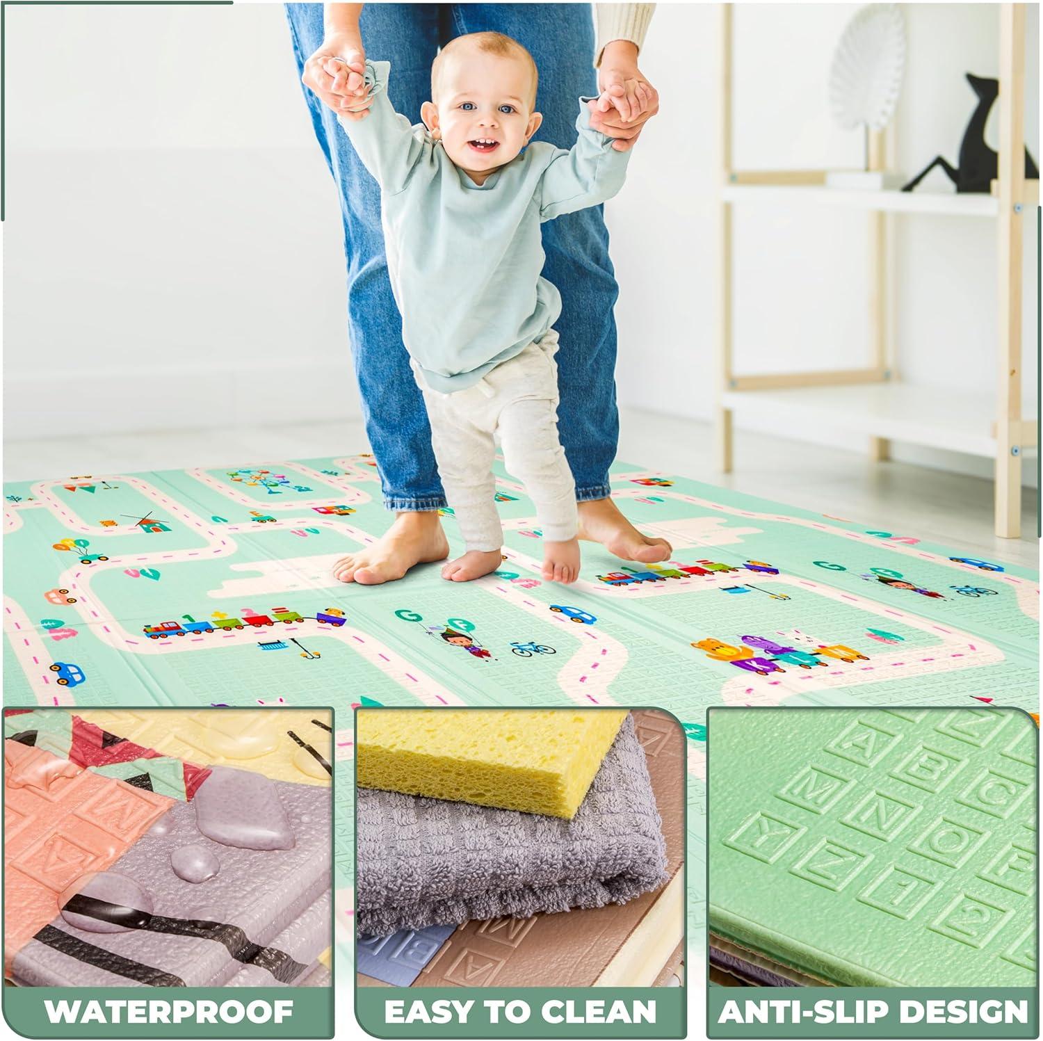 Sorbus Sorbus 78" Road Trip Route Kids Foam Mats