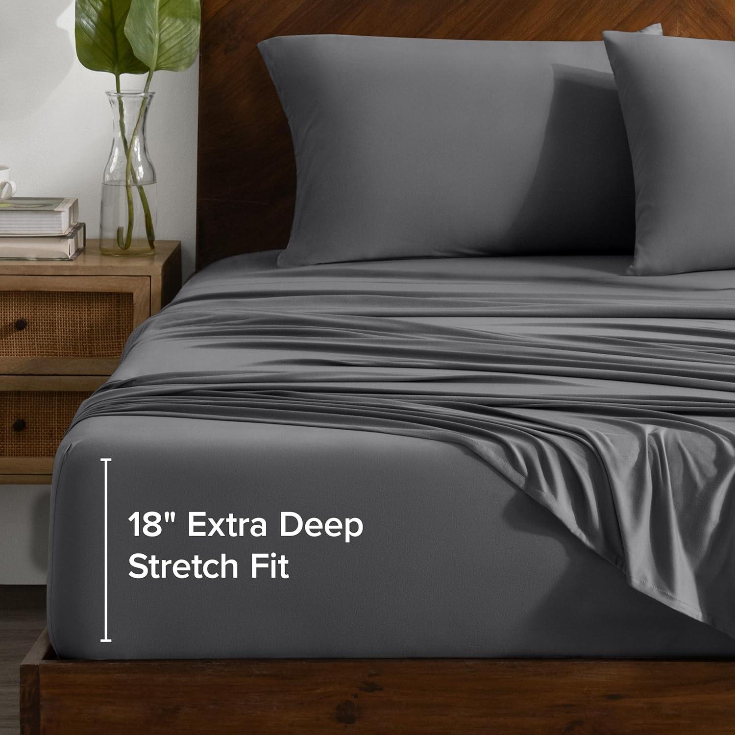 Bare Home Microfiber Stretch Sheet Set