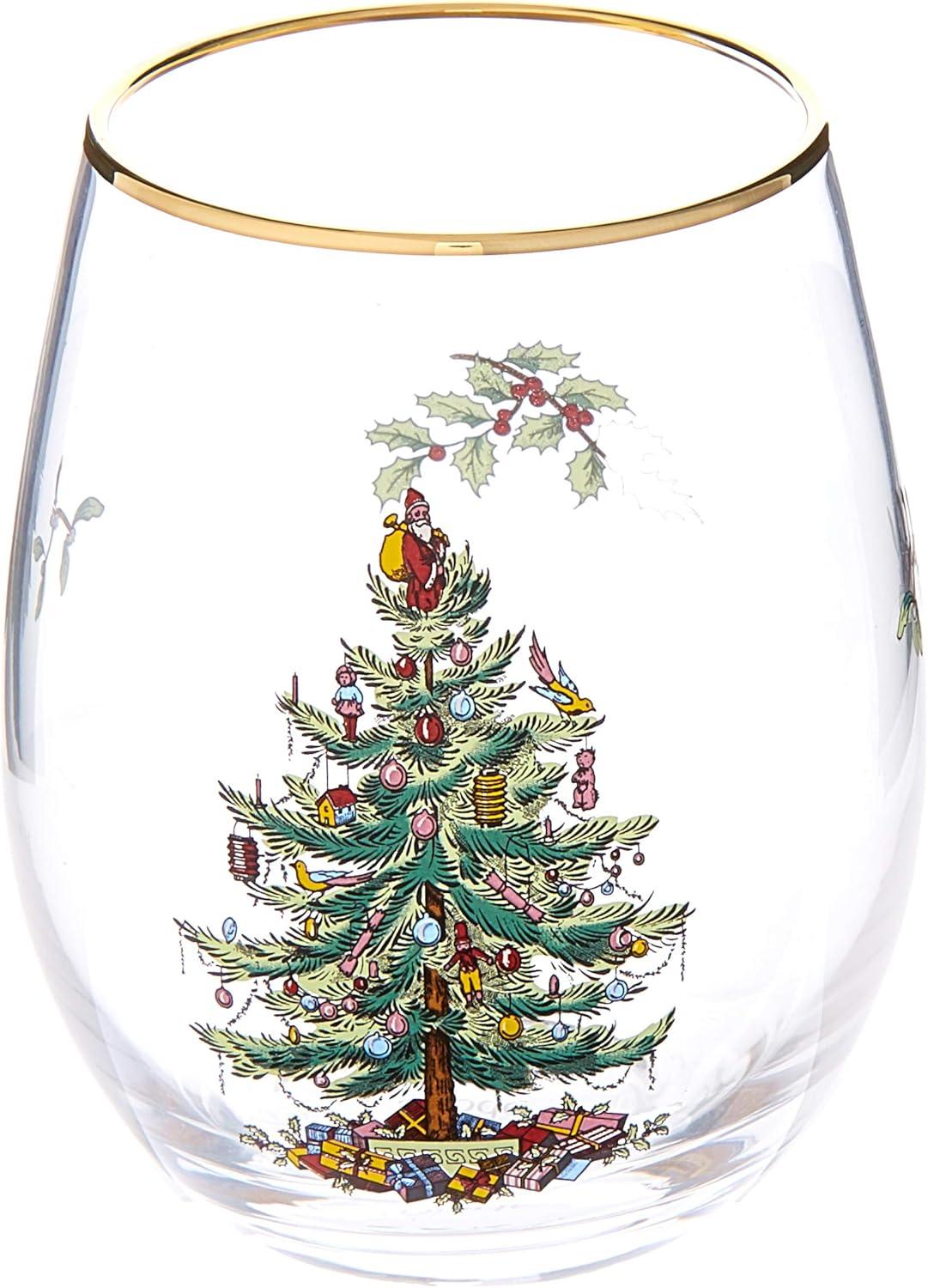 Spode Christmas Tree Wine Glasses (Set of 4)
