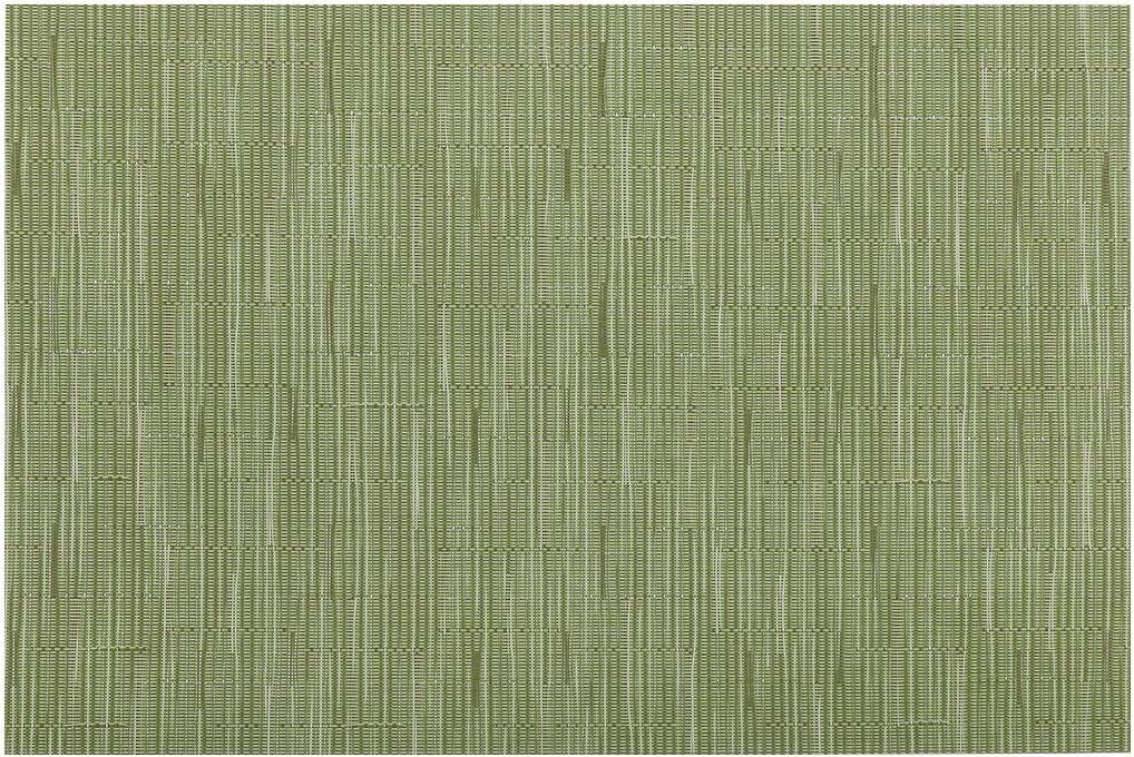 DII PVC Tweed Placemat Set 6 Piece, Fig Green, 13x17.25"
