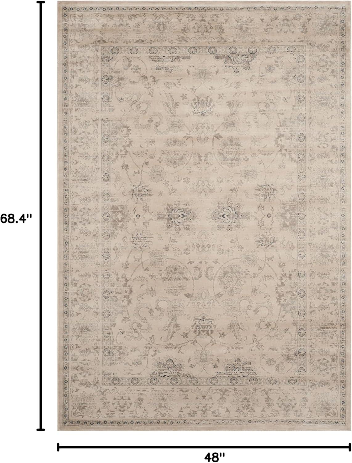 SAFAVIEH Vintage Dimitar Traditional Area Rug, Cream, 4' x 5'7"