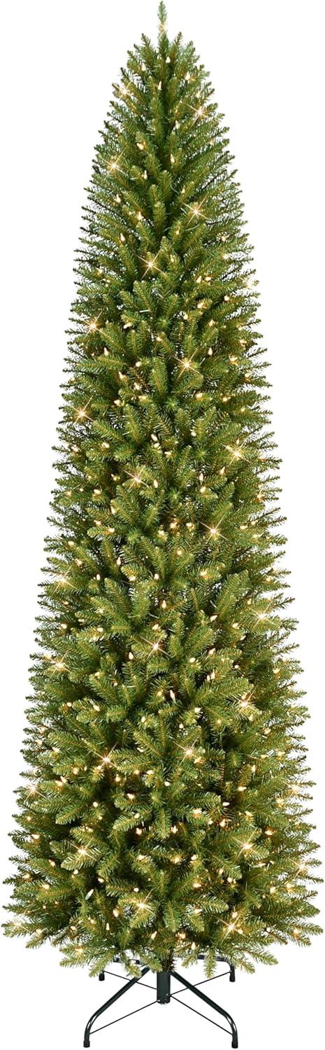 9 ft. Pre-lit Fraser Fir Pencil Artificial Christmas Tree 550 UL listed Clear Lights