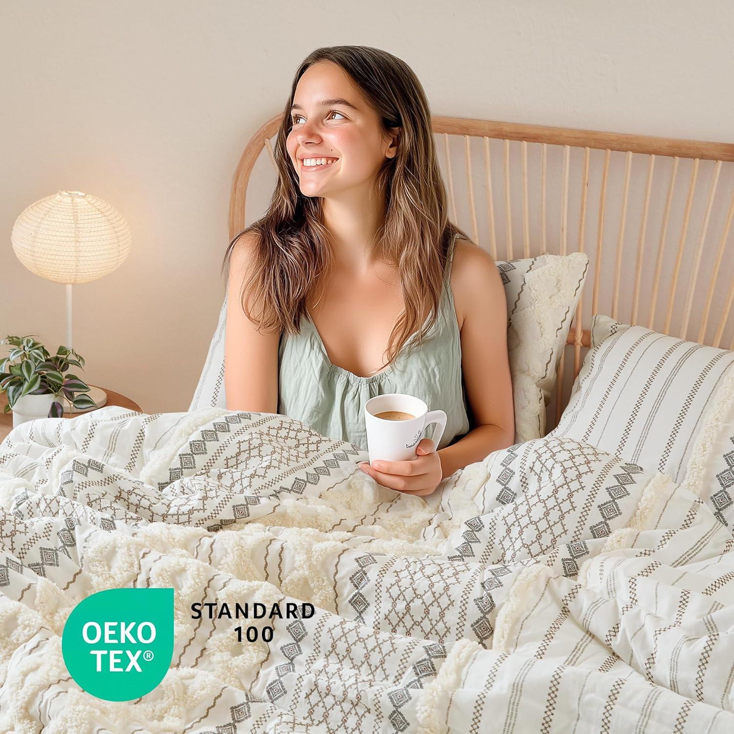 INK+IVY Imani Cotton Printed Duvet Cover Set