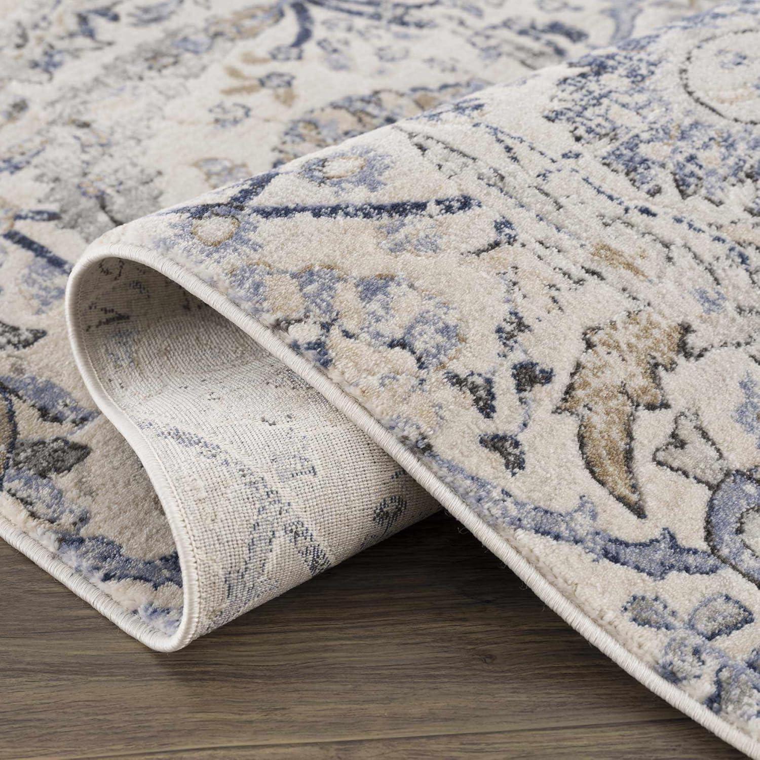 Hauteloom Rectangle Area Rug  Navy