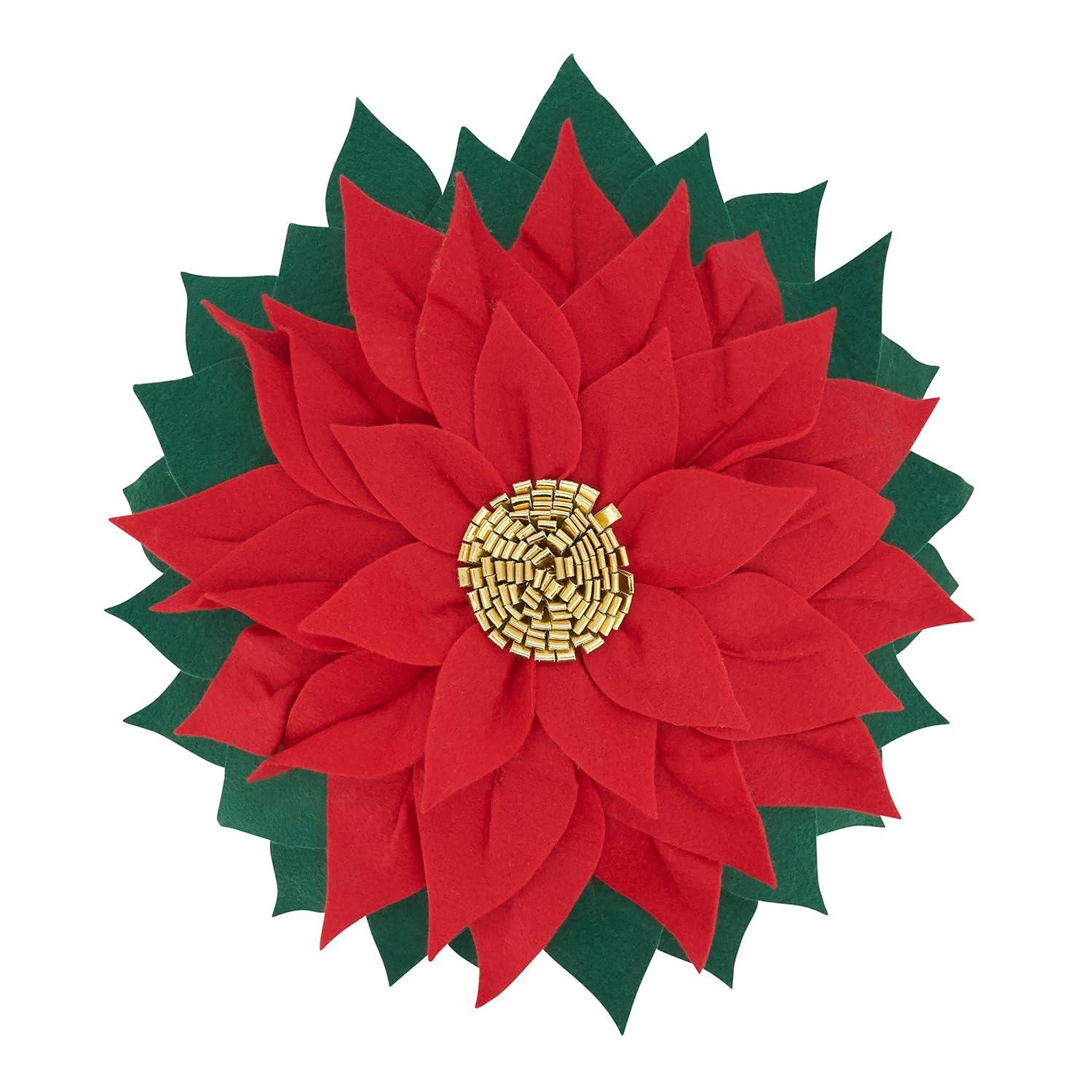 Saro Floral Throw Pillow