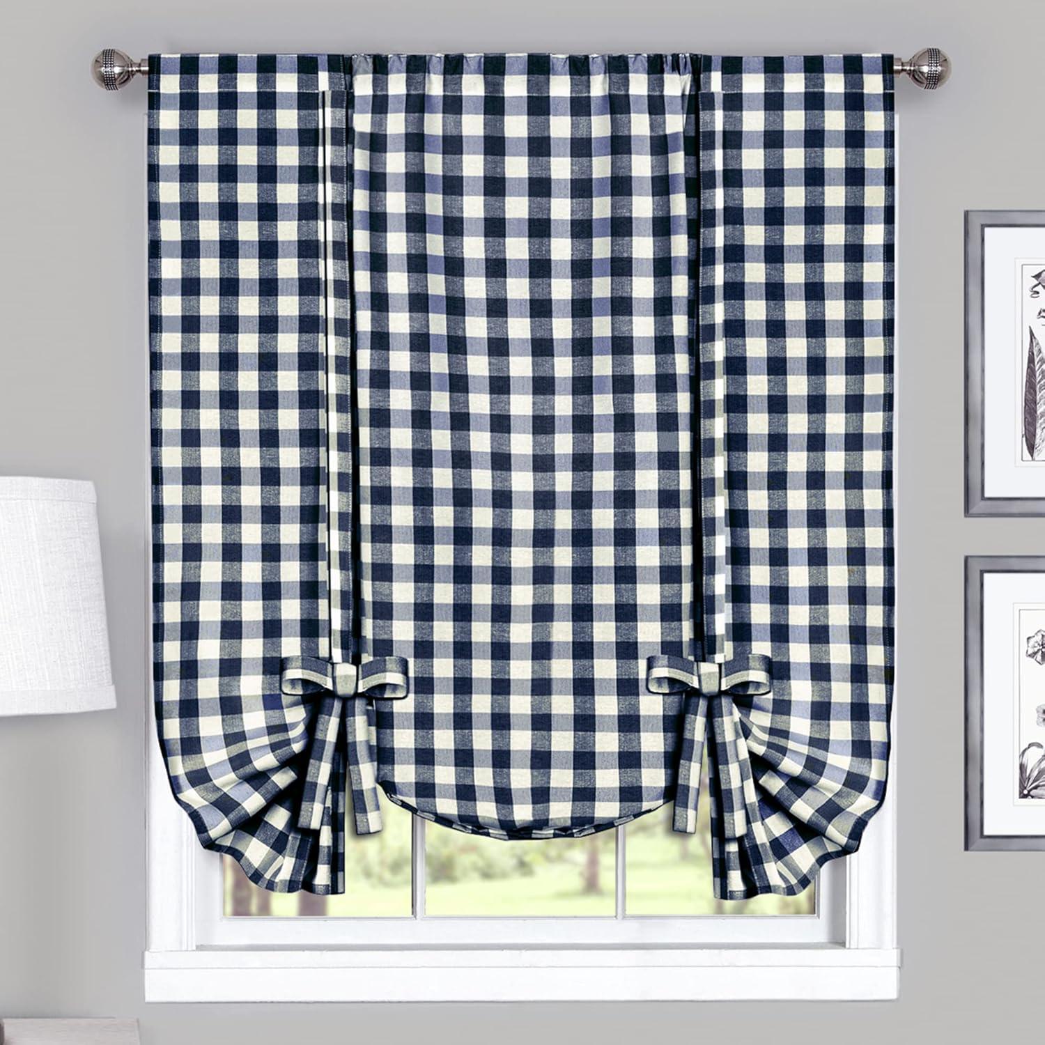 Achim Indoor/Outdoor Light Filtering Rod Pocket Curtain Pair, 1.25" x 9.25"