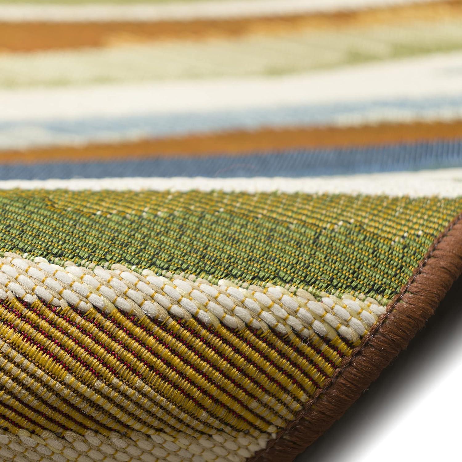 Liora Manne Marina Tides Indoor/Outdoor Rug Multi 3'3" x 4'11"