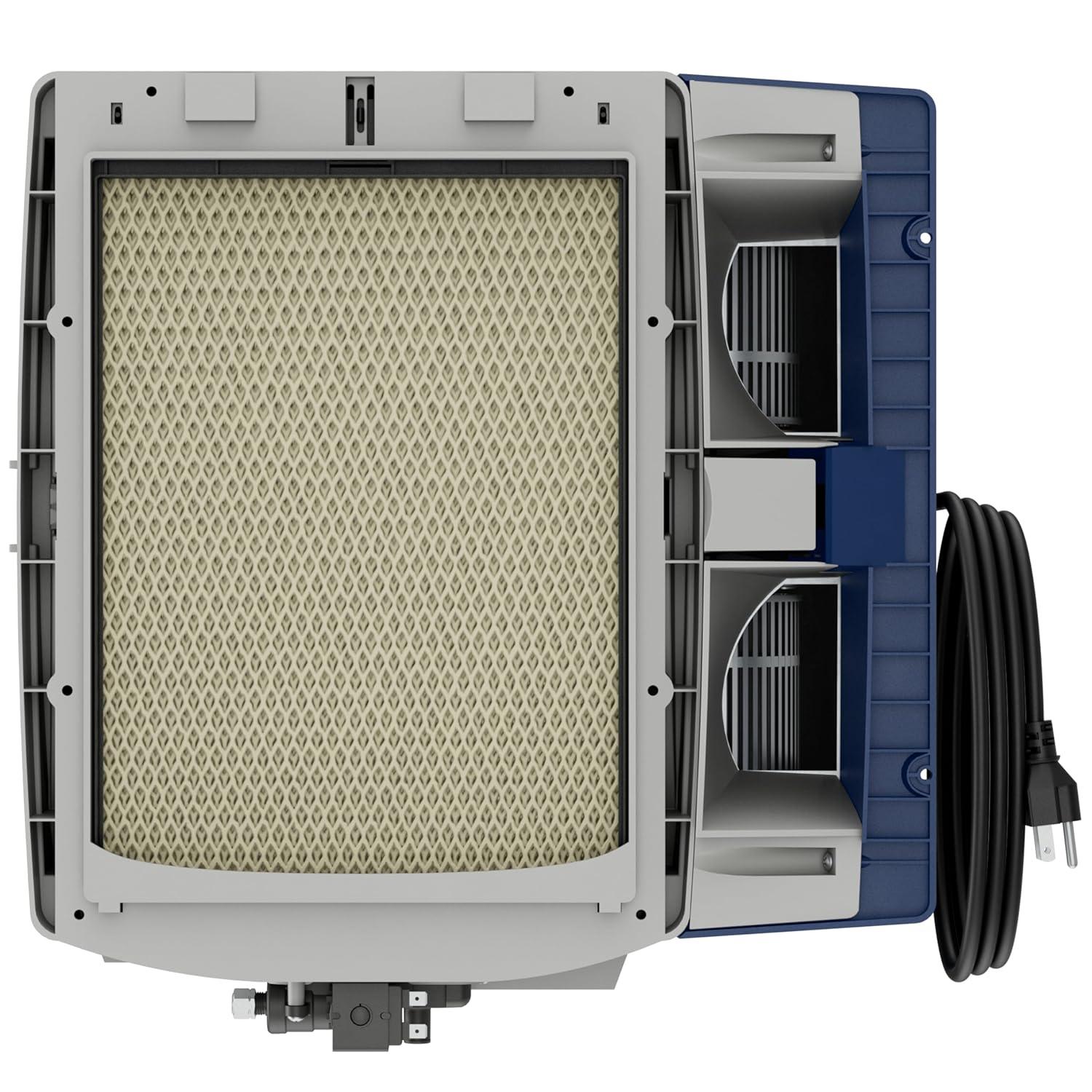 AprilAire 720M Whole-House Fan-Powered Evaporative Humidifier – 21 Gallons Per Day, Water Saving With Manual Control for up to 6,250 Sq. Ft., Part of the AprilAire Healthy Air System