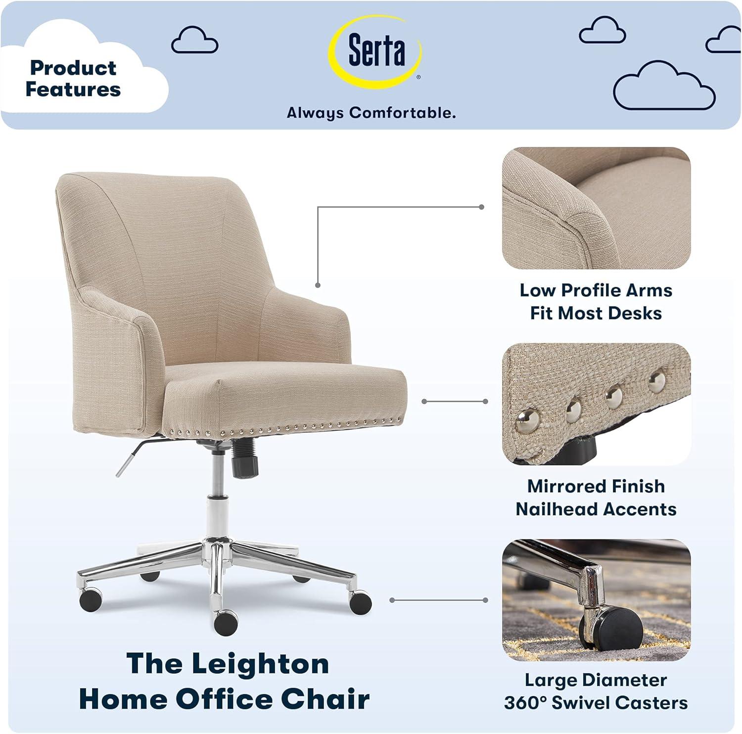 Style Leighton Home Office Chair - Serta