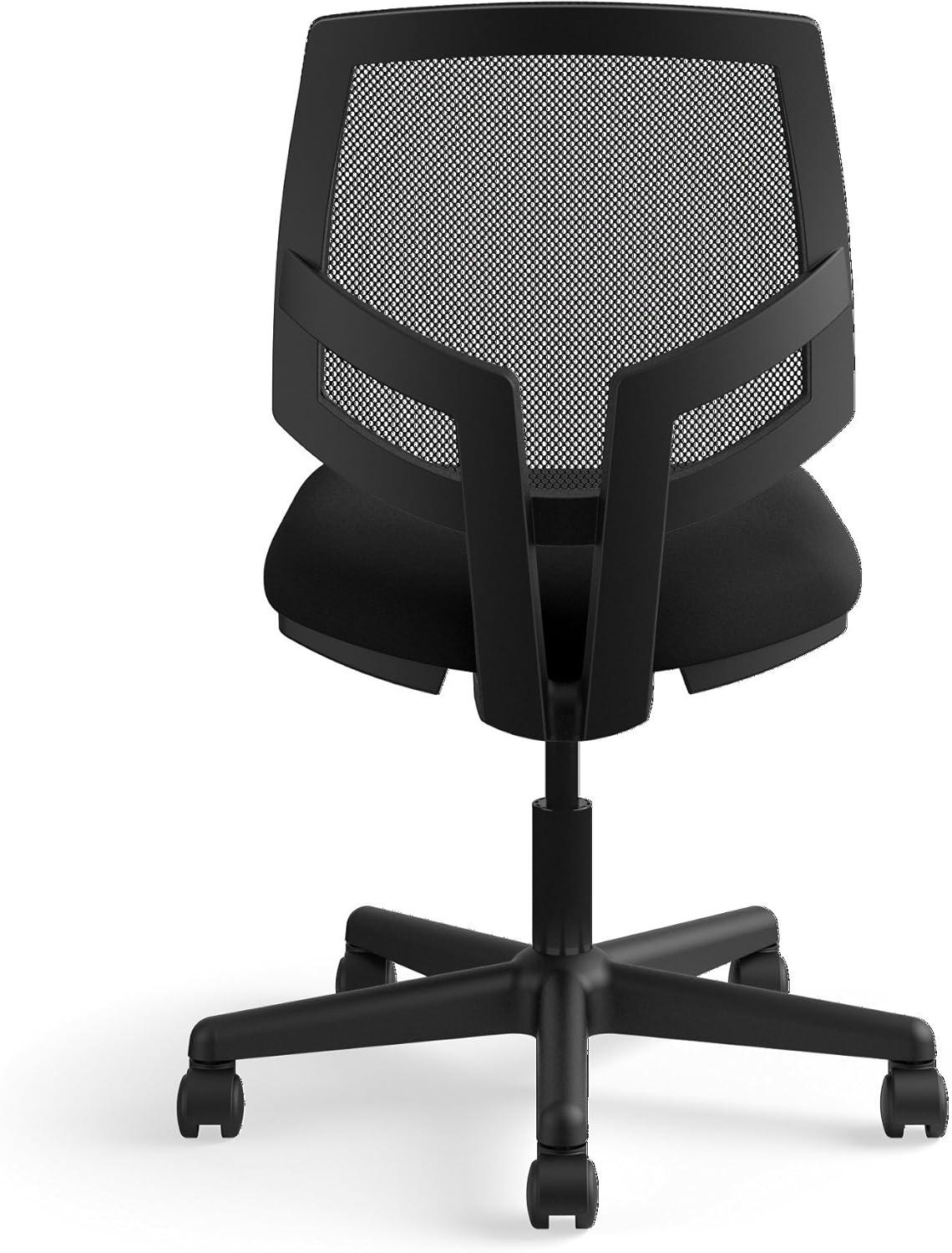 HON H5713.GA10.T Volt Series Mesh Back Task Chair with Synchro-Tilt, Black Fabric