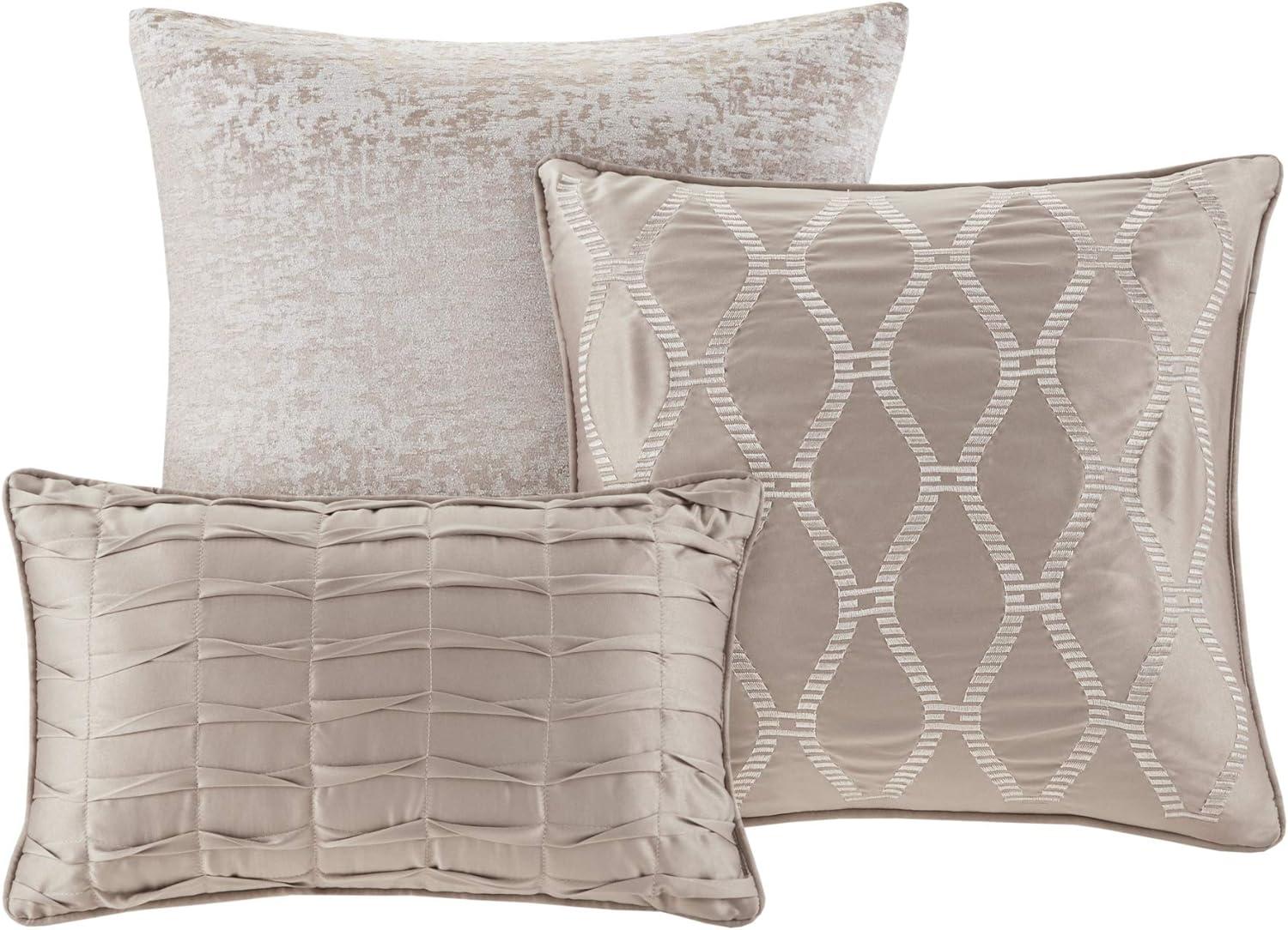 Madison Park Ava 7 Piece Chenille Jacquard Comforter Set