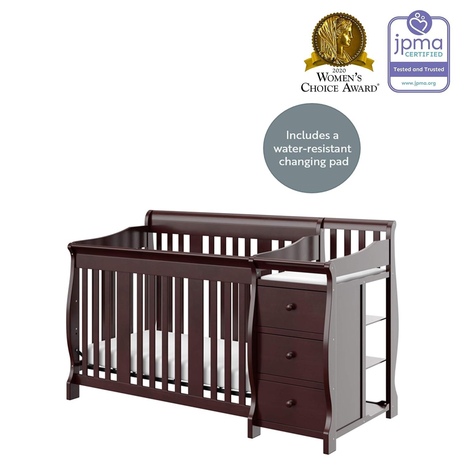 Storkcraft Portofino 5-in-1 Convertible Crib and Changer