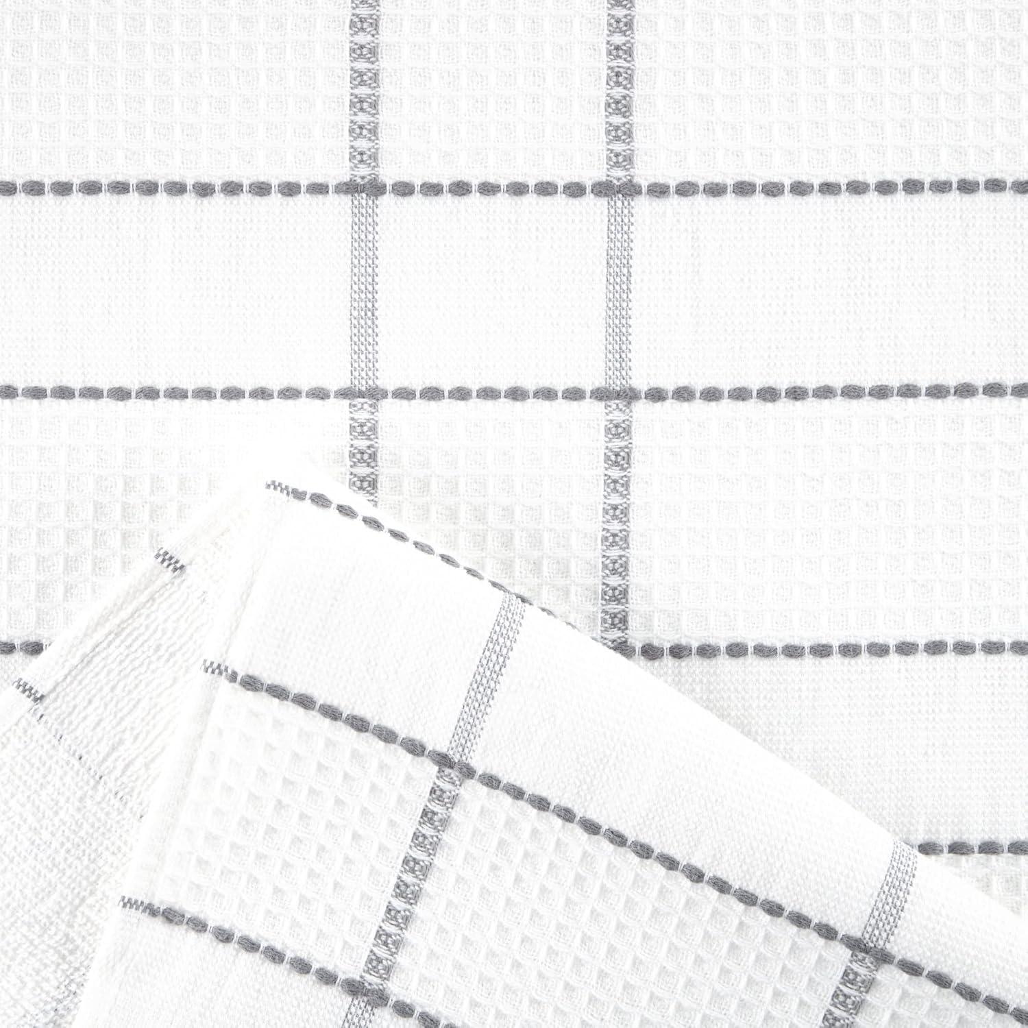 Martha Stewart Martha Stewart Modern Waffle Kitchen Towel Set 6-Pack, Linen, 16"x28" (Set of 6)