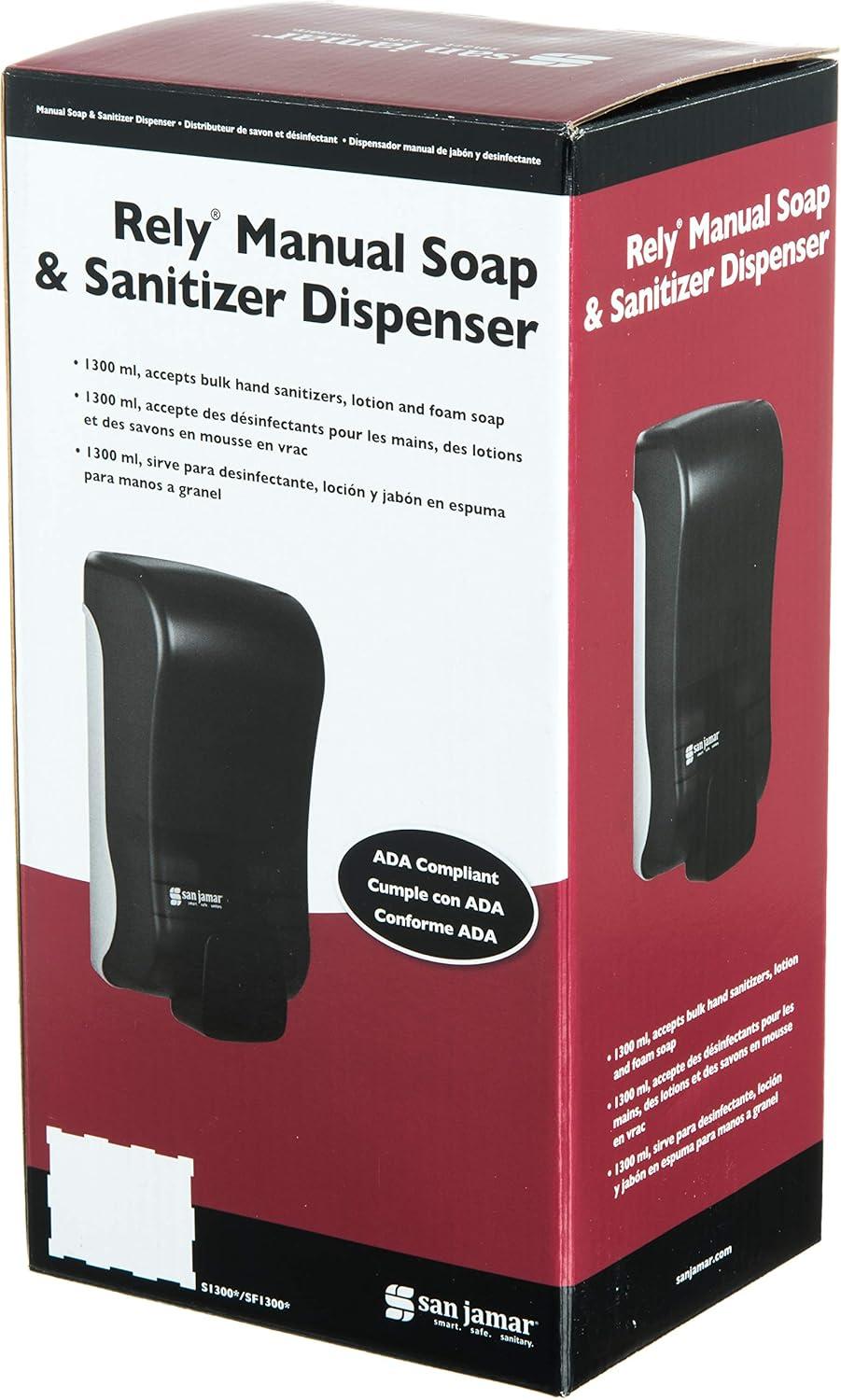 San Jamar Rely Soap Dispenser SF1300TBK