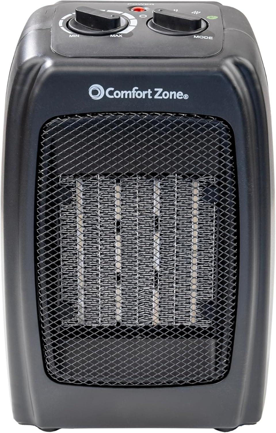 Energy Save 1500-Watt Electric Ceramic Space Heater with Thermostat and Fan