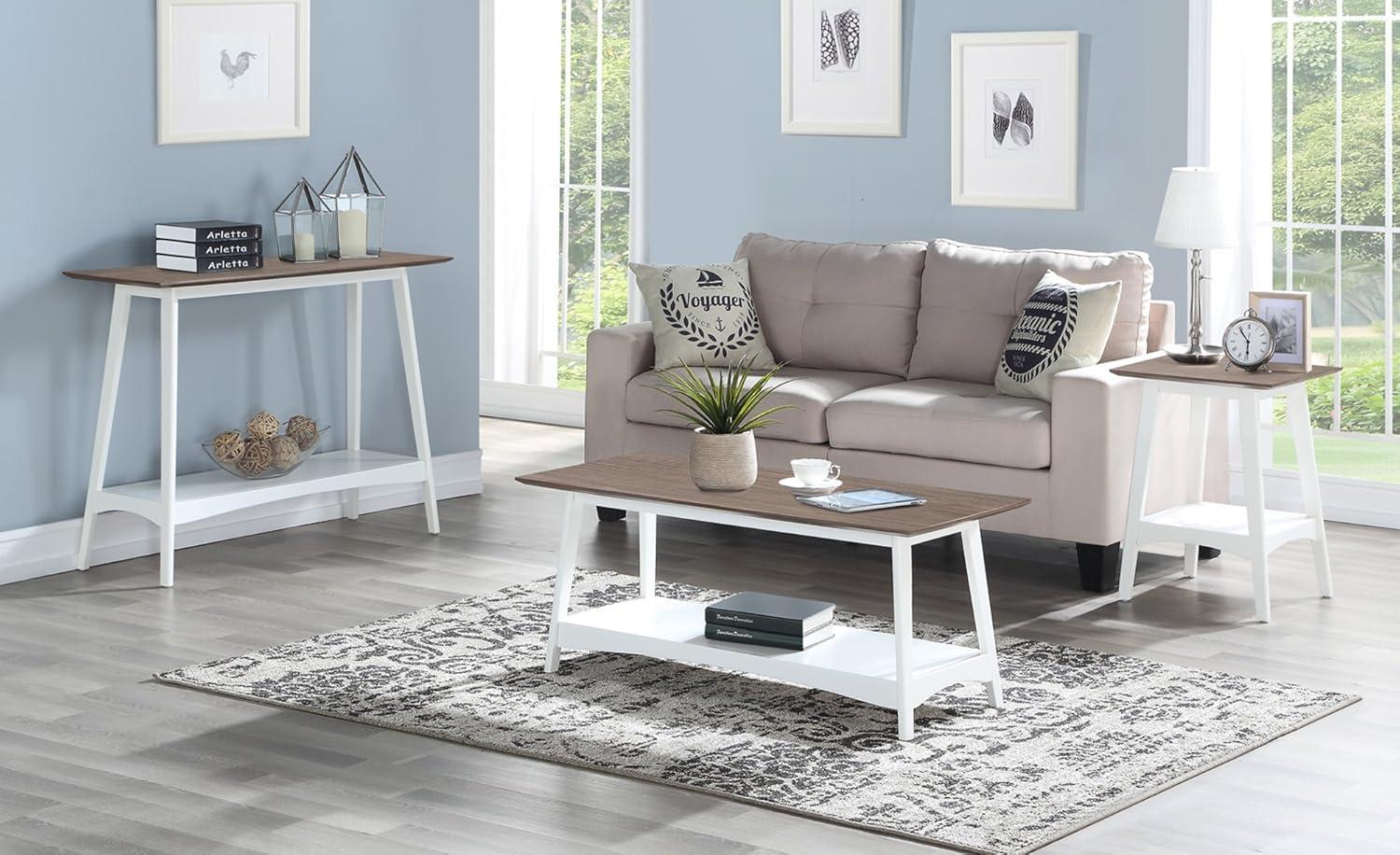 Convenience Concepts Alpine Coffee Table with Shelf, Black