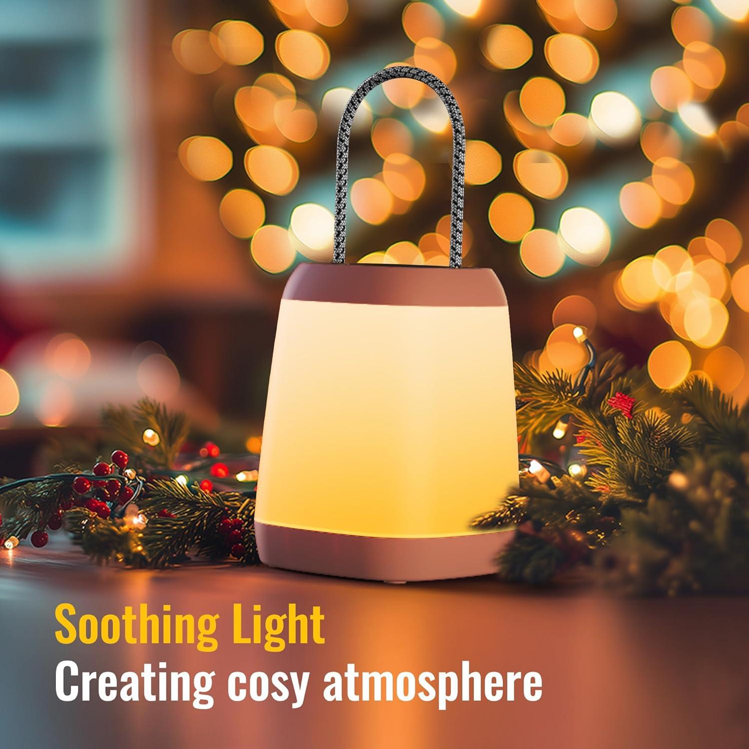 2 Pack LED Camping Lights, Battery Powered LED Camping Lantern with 3 Modes, Portable Night Light for Tent, Hiking, Emergency, Backpacking, Indoor and Outdoor Use