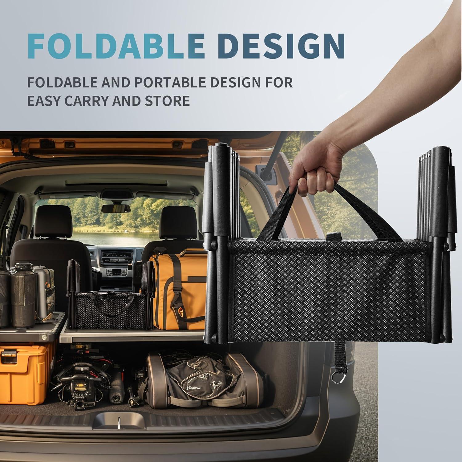 Dog Car Ramp, Portable Dog Steps Ladder, Foldable Dog Stairs With Non-Slip Surface