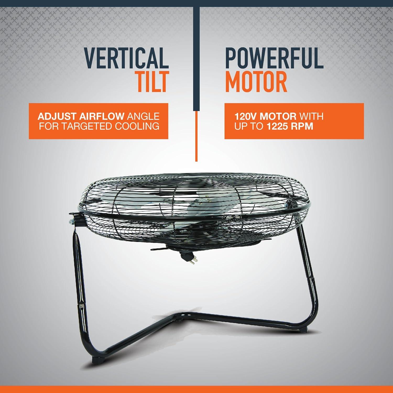 Ironton High-Velocity Indoor Floor Fan, 20in., 3600 CFM, 120 Volts