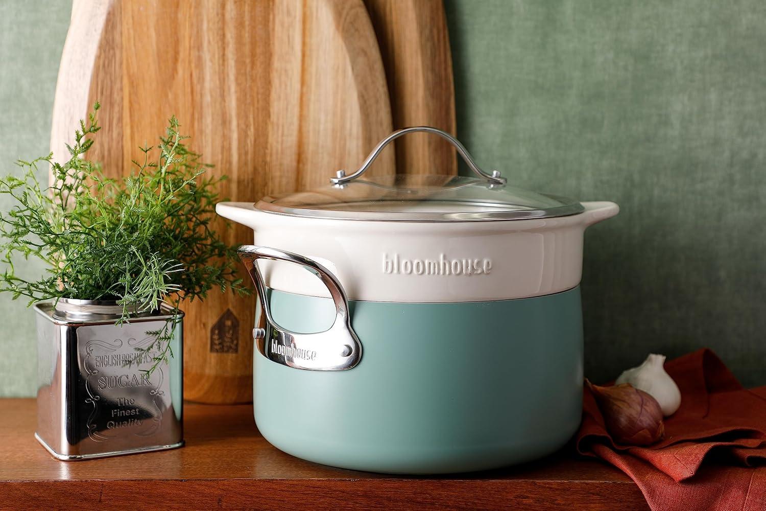 bloomhouse 6 Quarts Non-Stick Aluminum Round Dutch Set