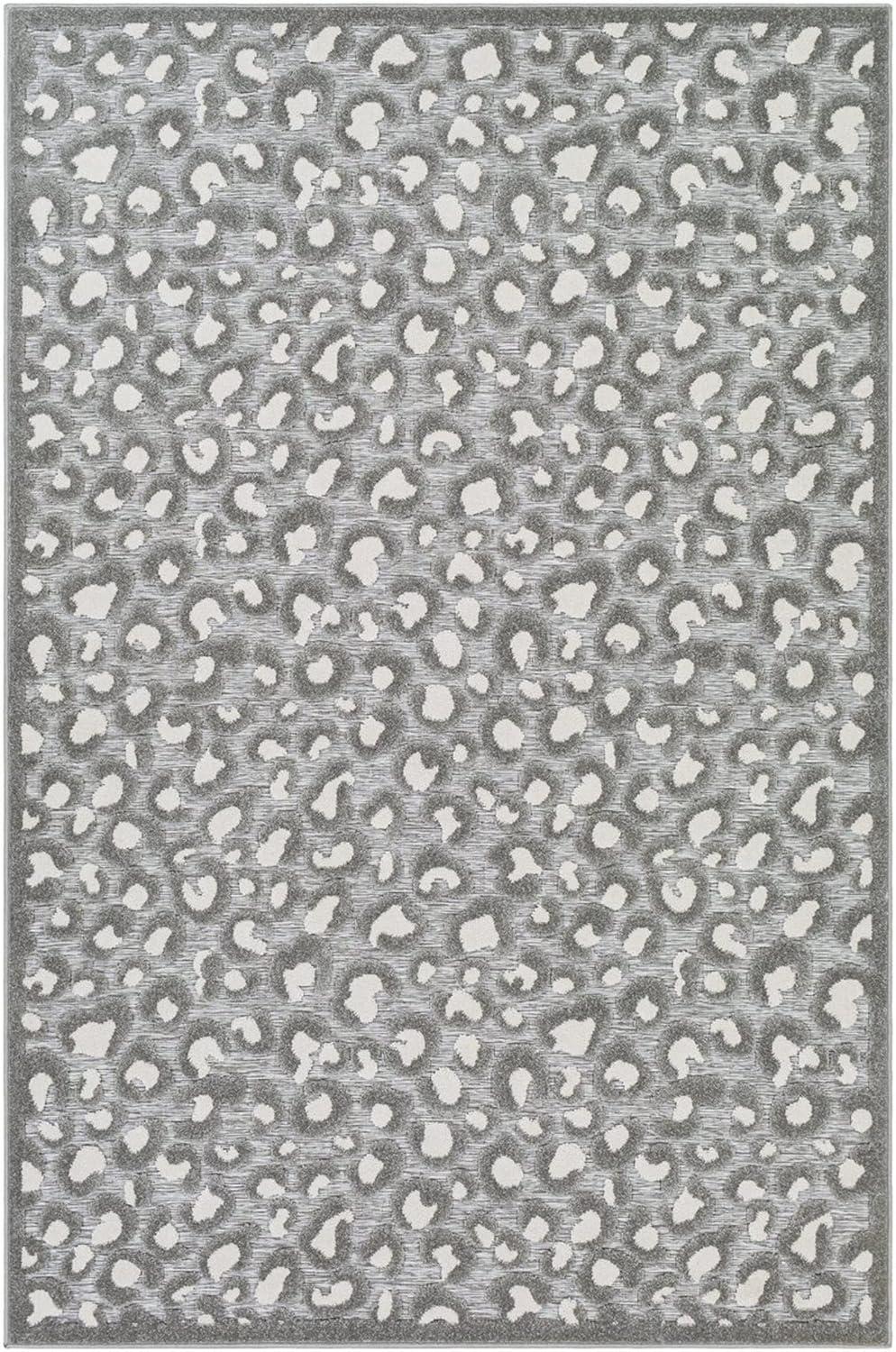 Mark & Day Vossen 5'3"x7'3" Rectangle Woven Indoor and Outdoor Area Rugs Medium Gray