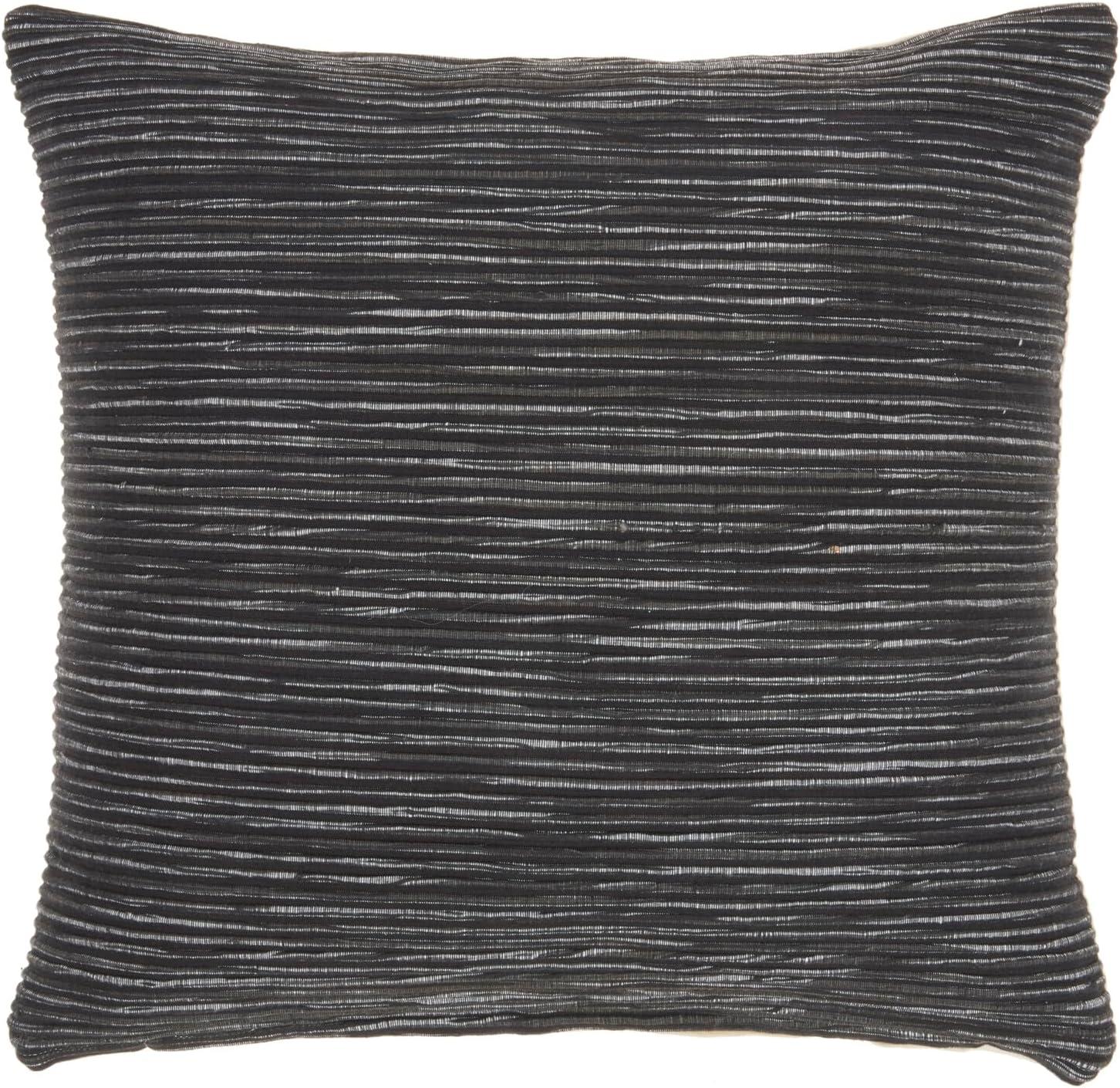 Nourison Life Styles Charcoal Decorative Throw Pillow , 18"X18"