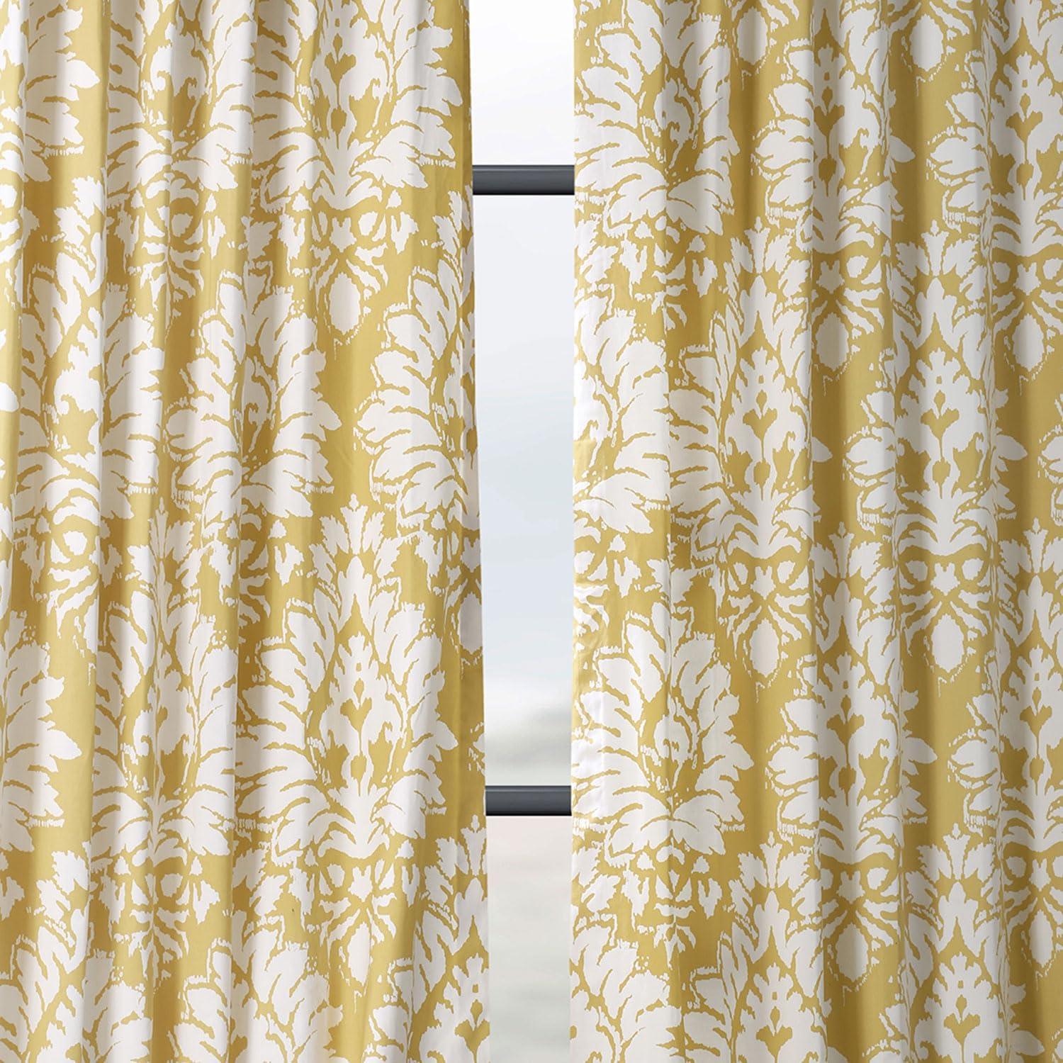 Lacuna Sun Printed Cotton Twill Curtain (1 Panel), Lacuna Sun, 50W X 108L