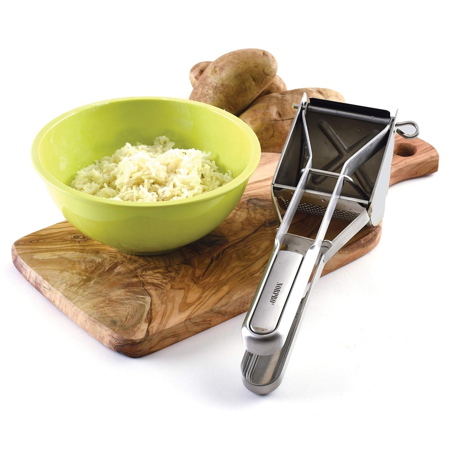 Norpro Stainless Steel Commercial Potato Ricer, 11.5in/29cm, As Shown