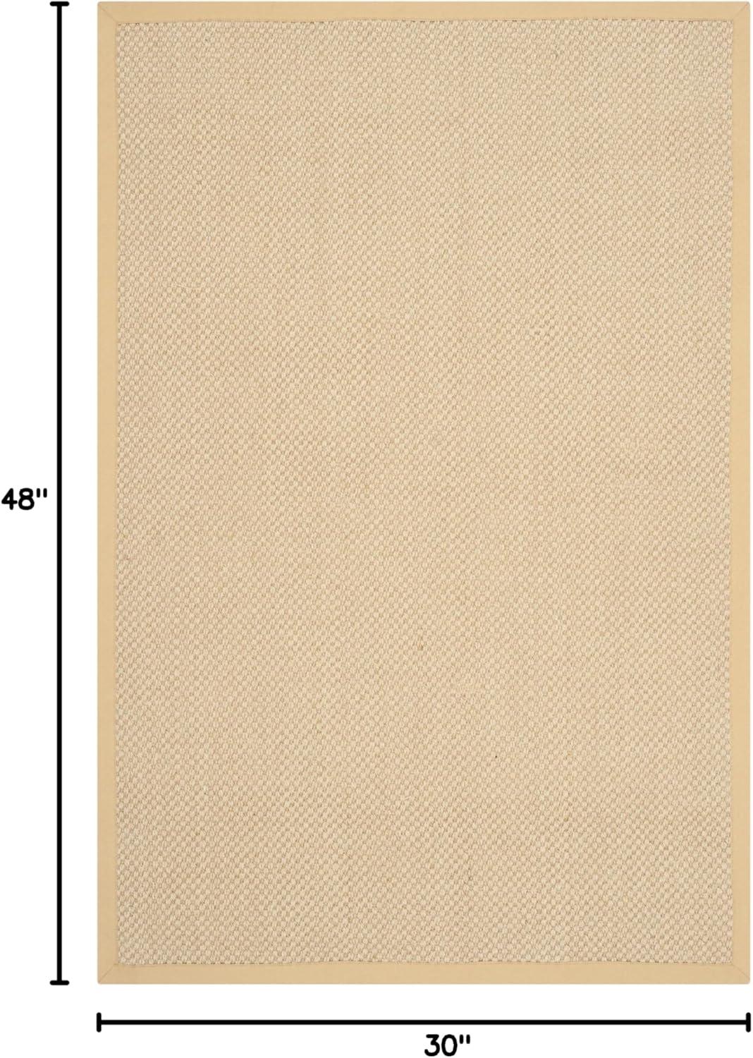 Natural Fiber NF443 Power Loomed Accent Rug - Maize/Wheat - 2'6"x4' - Safavieh.