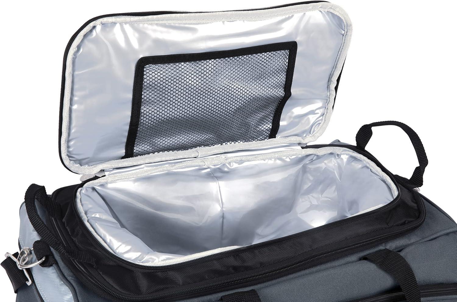 Arlmont & Co. Buccaneer Portable Charcoal Grill & Cooler Tote, Take Anywhere BBQ Grill with BBQ Accessories and Cooler Bag, Barbecues Grill for Outdoor Cooking
