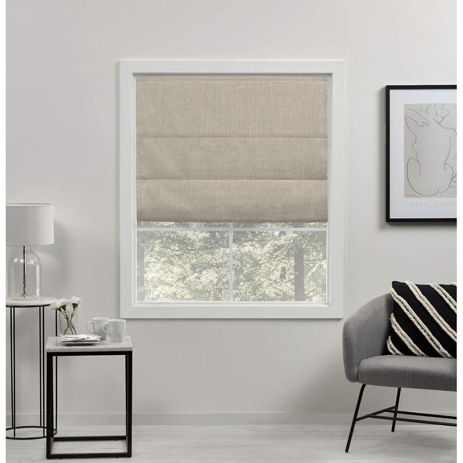 Amalgamated Textiles Exclusive Home Acadia 100% Blackout Roman Shade