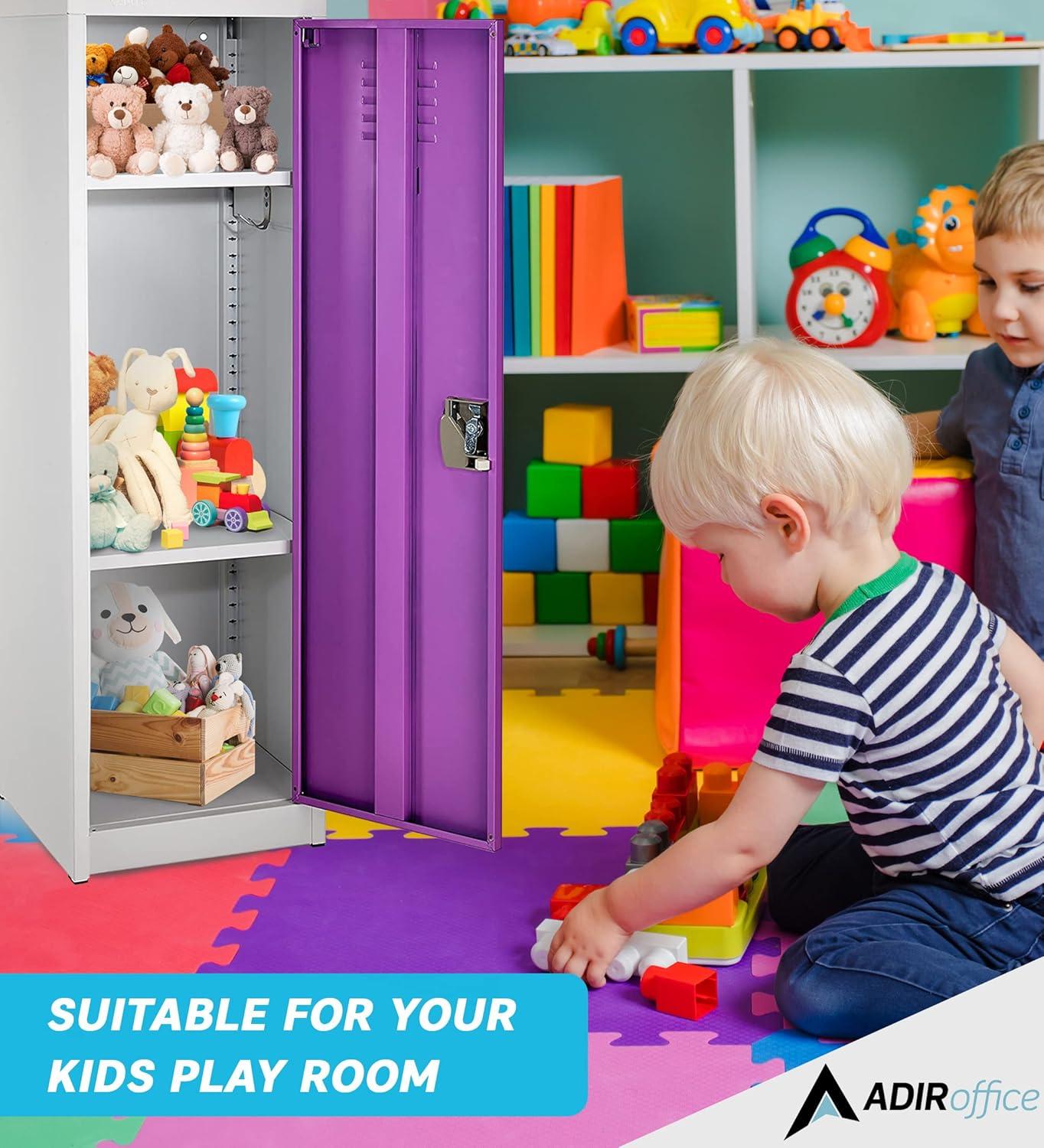 AdirOffice Steel 1-Tier School and Home Storage Locker