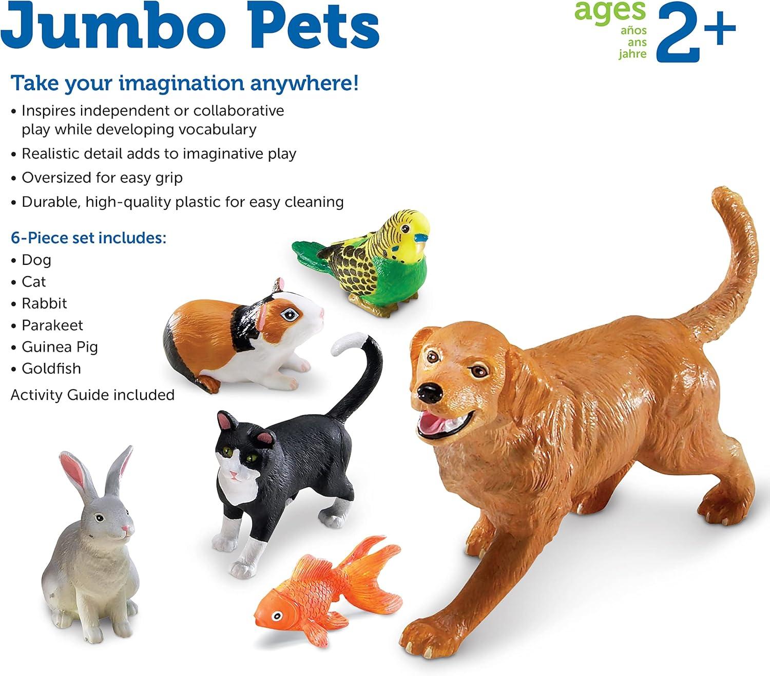 Learning Resources Jumbo Pets, Set Of 6