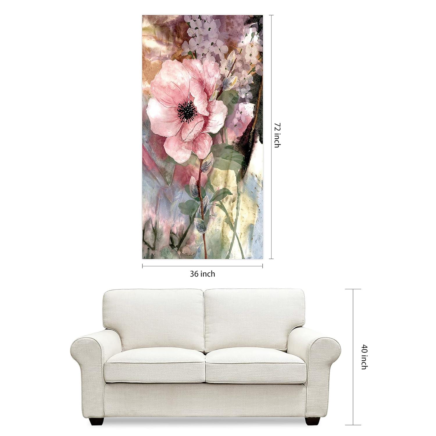 Empire Art Direct " Pastel Fleur I&II " 2 - Pieces Painting Print
