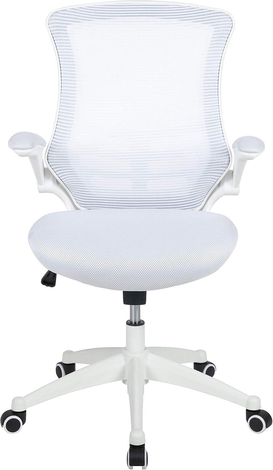 Flash Furniture Mid-Back Mesh Swivel Ergonomic Task Office Chair with Flip-Up Arms