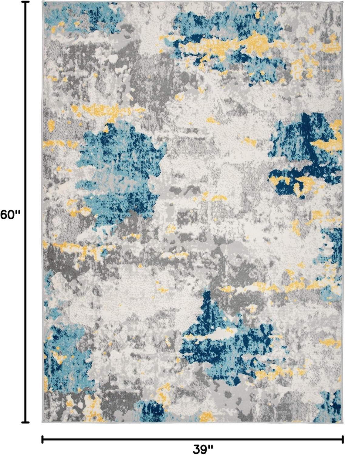 World Rug Gallery Distressed Abstract Pattern Area Rug