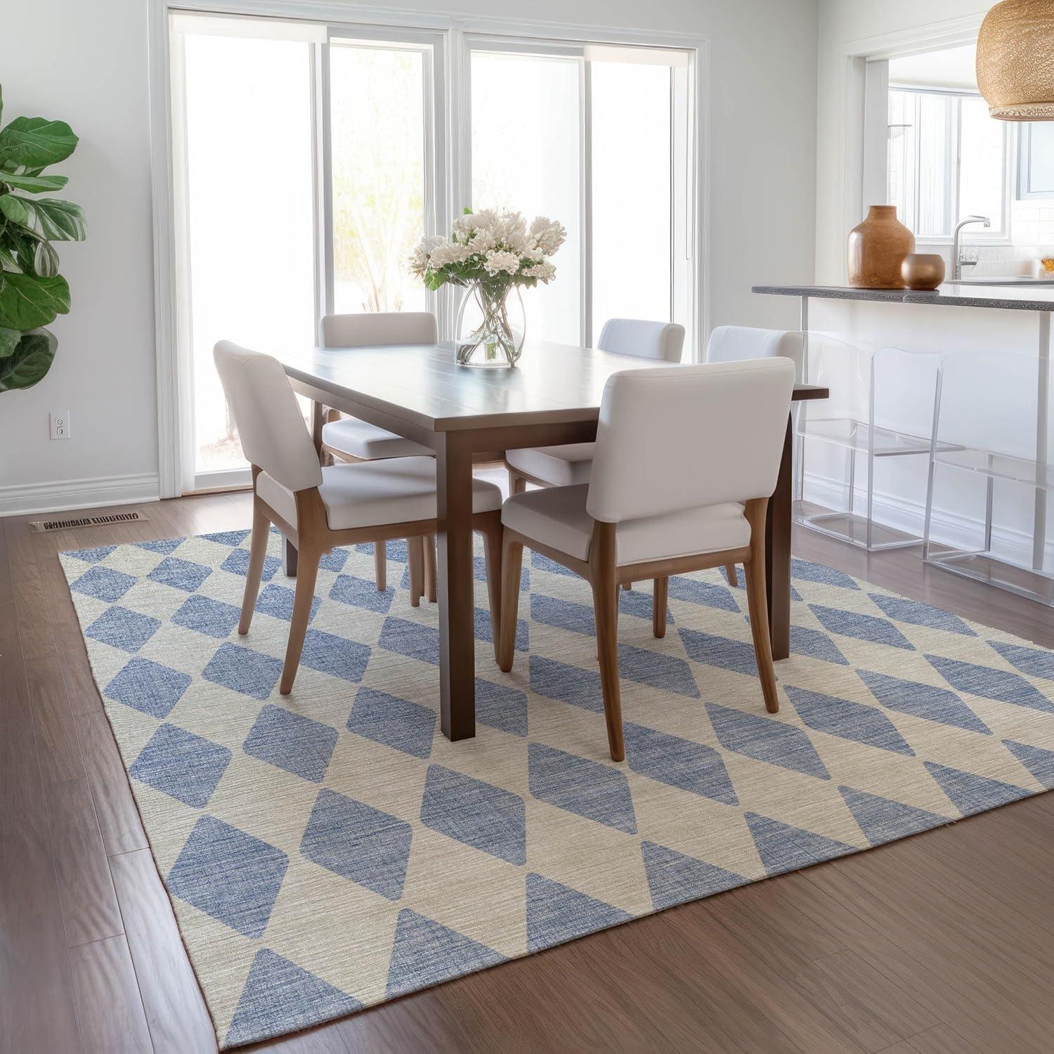 Addison Rugs Chantille ACN578 Sky 3' x 5' Indoor Outdoor Area Rug, Easy Clean, Machine Washable, Non Shedding, Bedroom, Living Room, Dining Room, Kitchen, Patio Rug