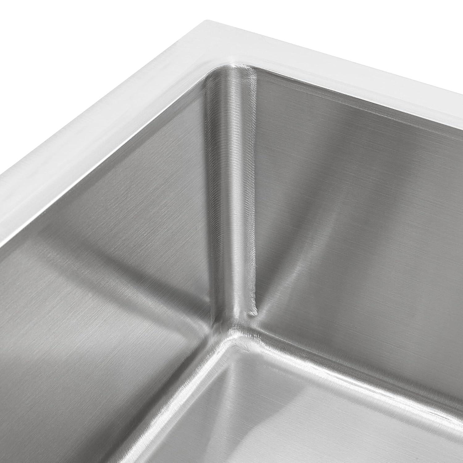 GRIDMANN 19'' L x 22'' W Floor Sink with Backsplash REST-SINK-MP-GR20