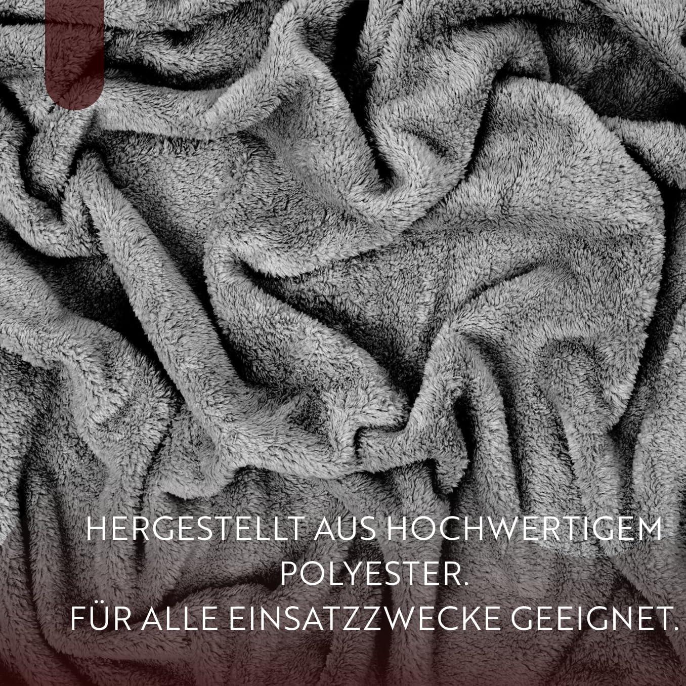 English Home Terracotta Fleece Throw, 51" x 67"