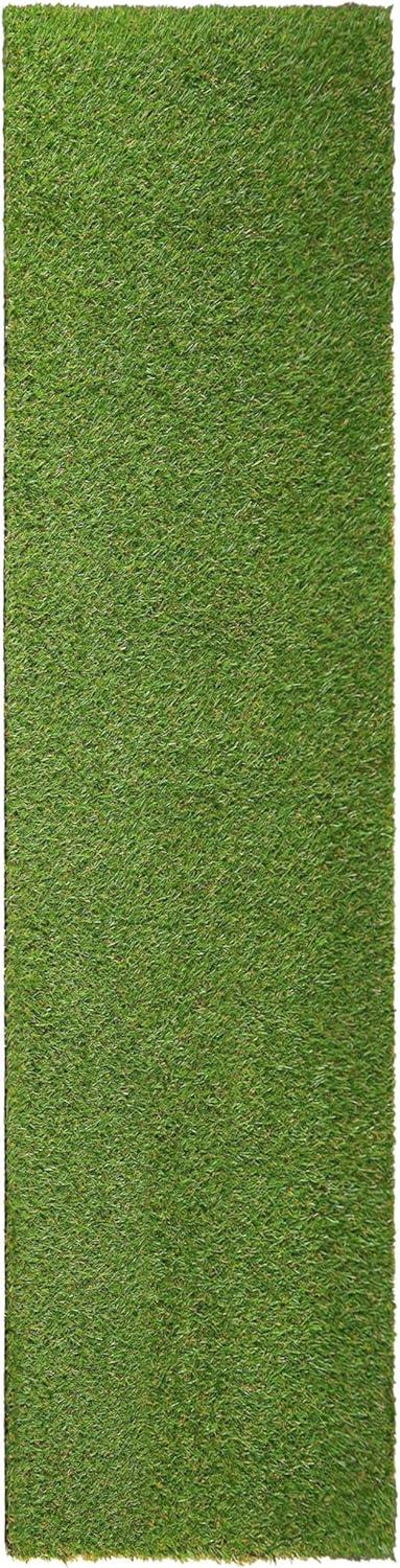 Superior Waterproof 1' x 13', Indoor/Outdoor Artificial Grass Runner Rug, Synthetic Turf Rugs, Green