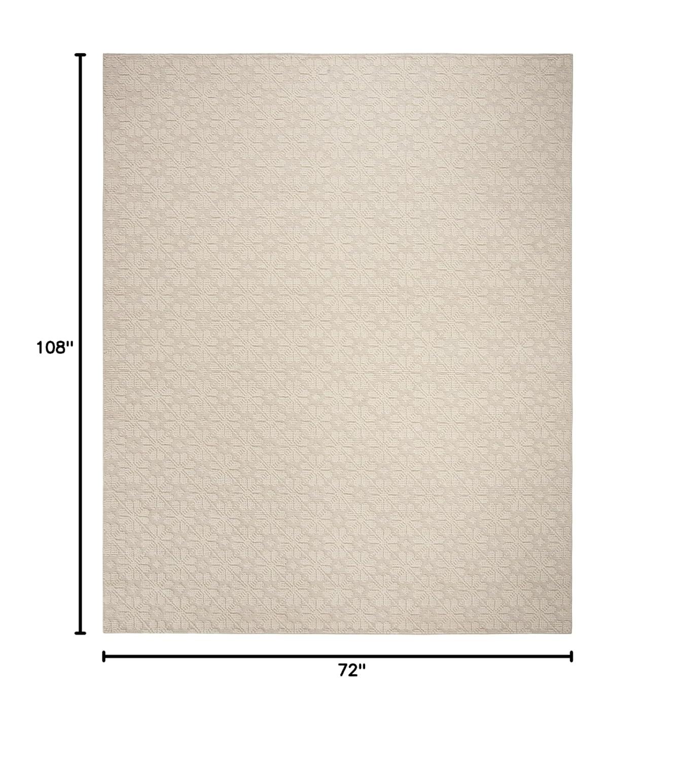 Martha Stewart Vermont - MSR3503 - Indoor Hand Woven Area Rugs - Ivory - 6'x9'