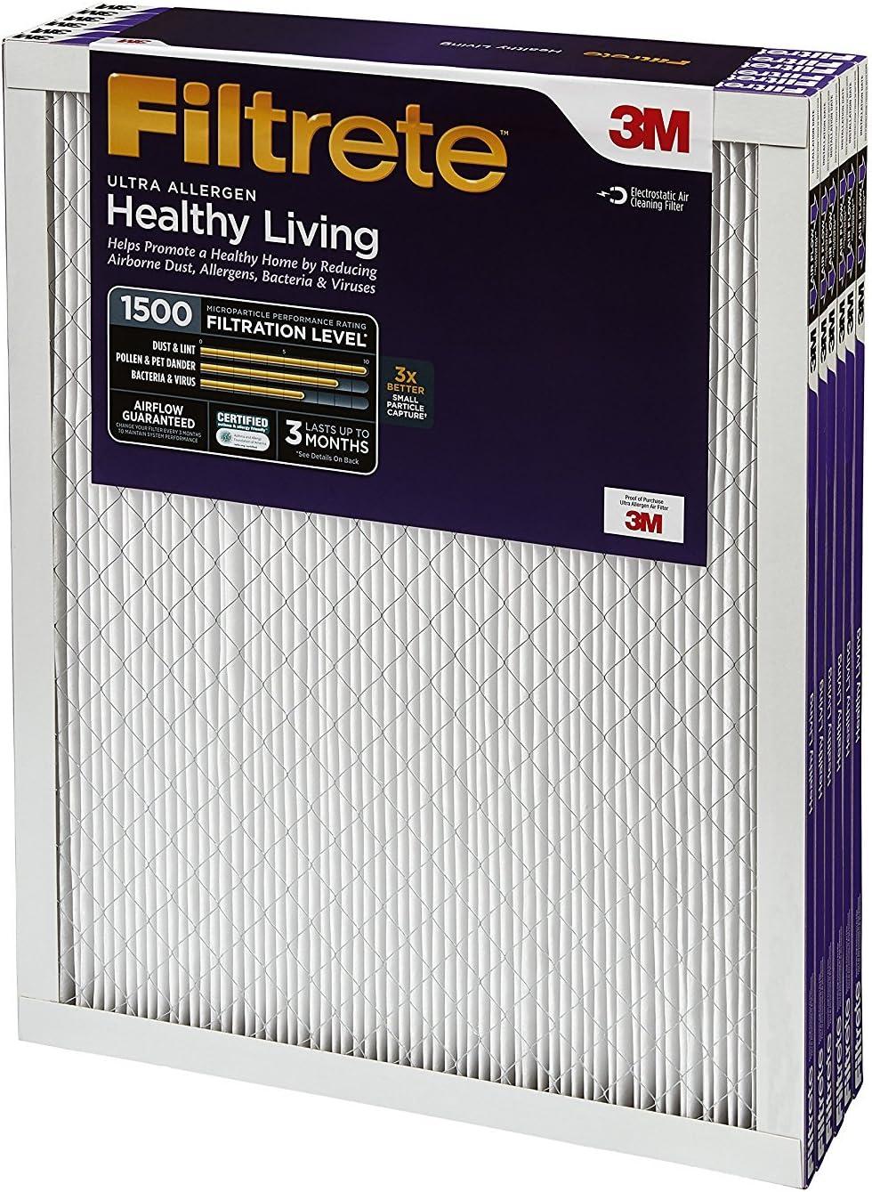 Filtrete Allergen Bacteria and Virus Air Filter 1500 MPR