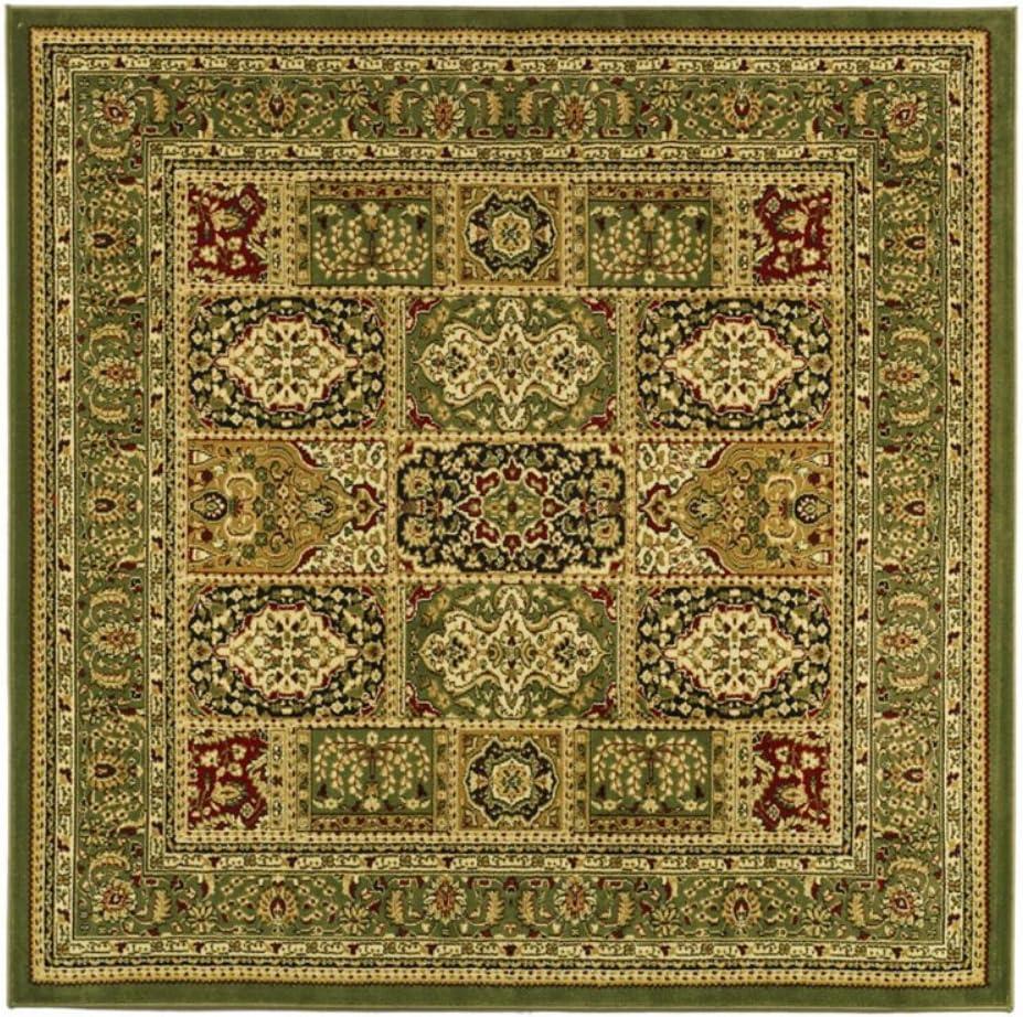 Lyndhurst Multi Green Synthetic Traditional Area Rug