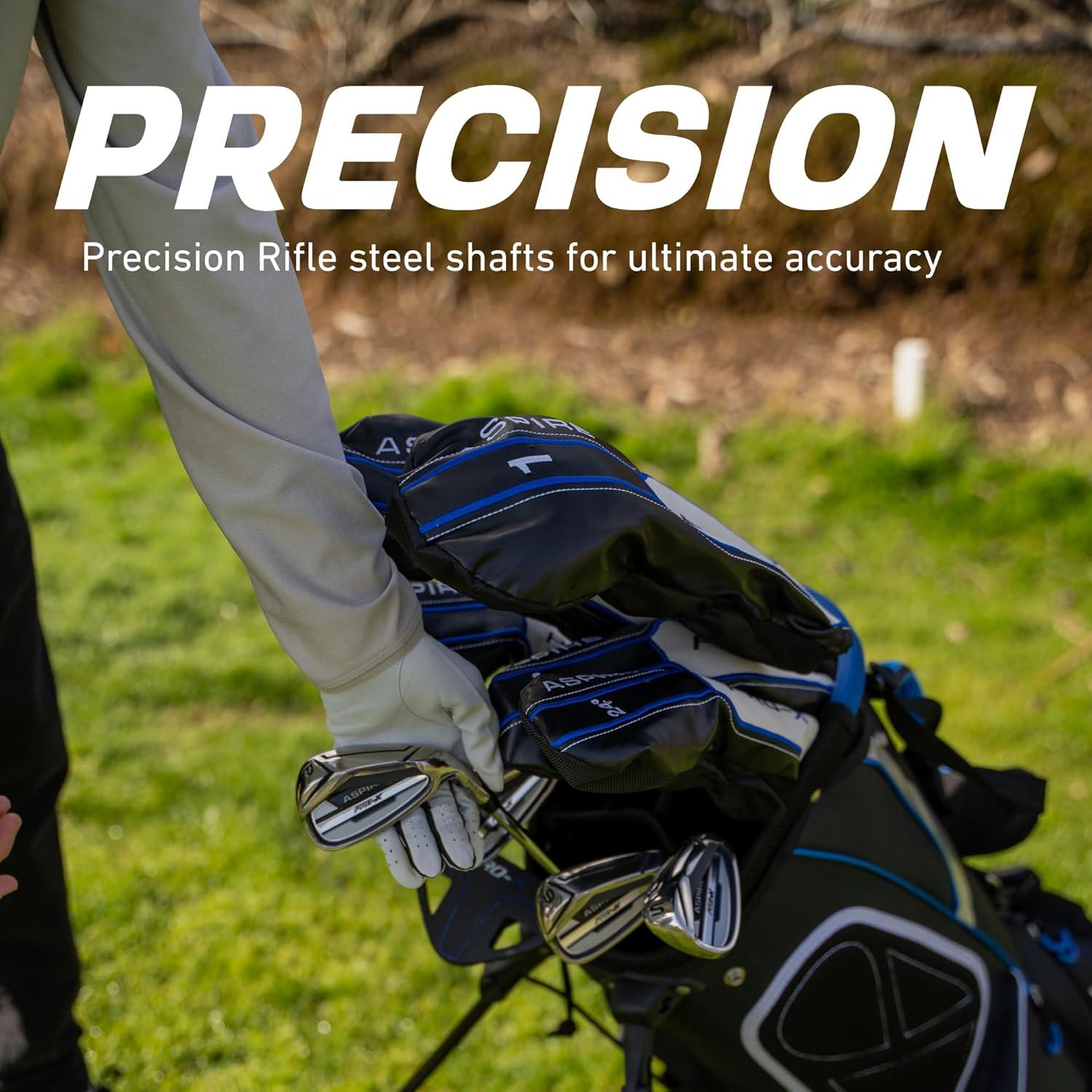 Aspire PRO-X 19 Piece Men's Complete Right Hand Golf Club Package Set - Tall Size