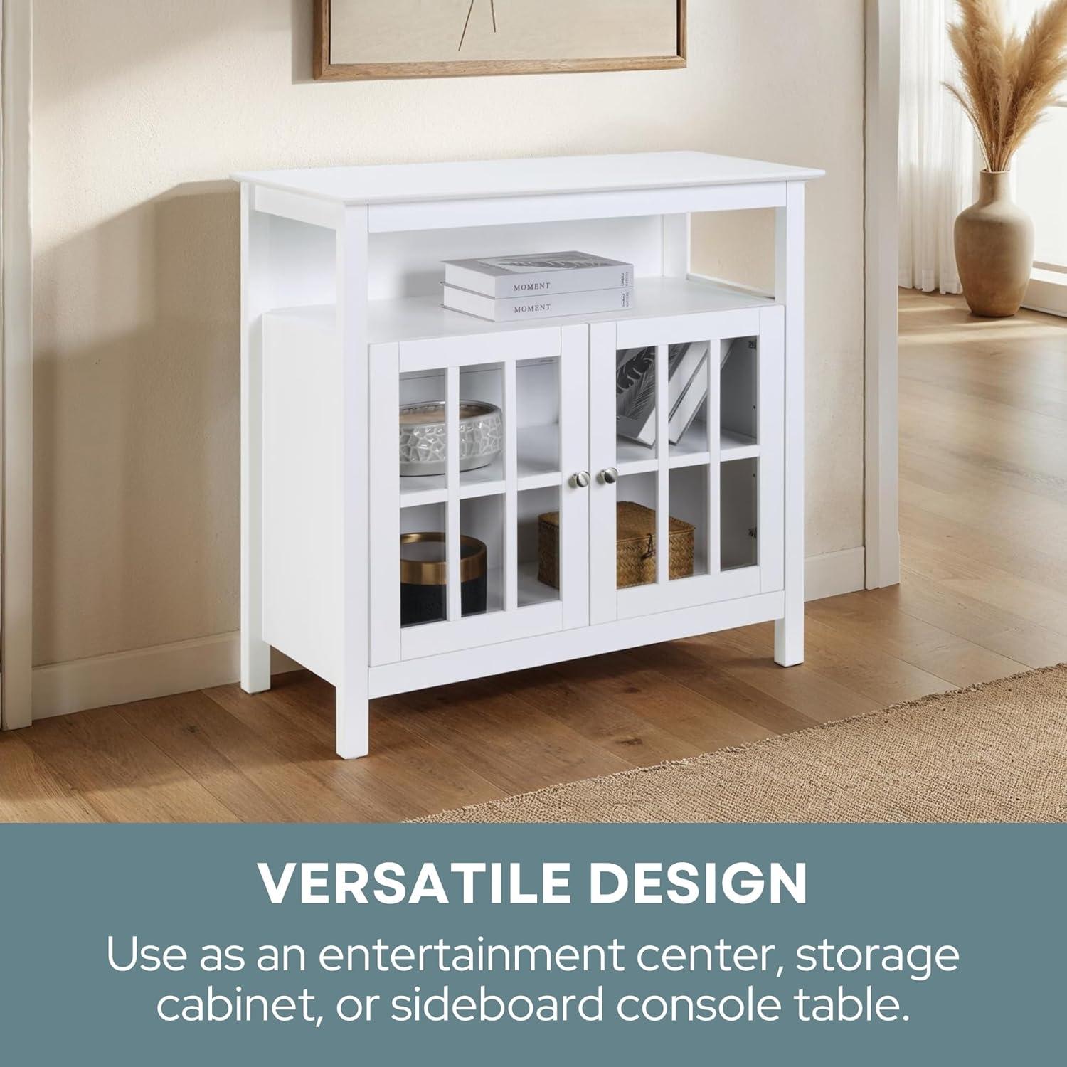 Big Sur Highboy TV Stand, White