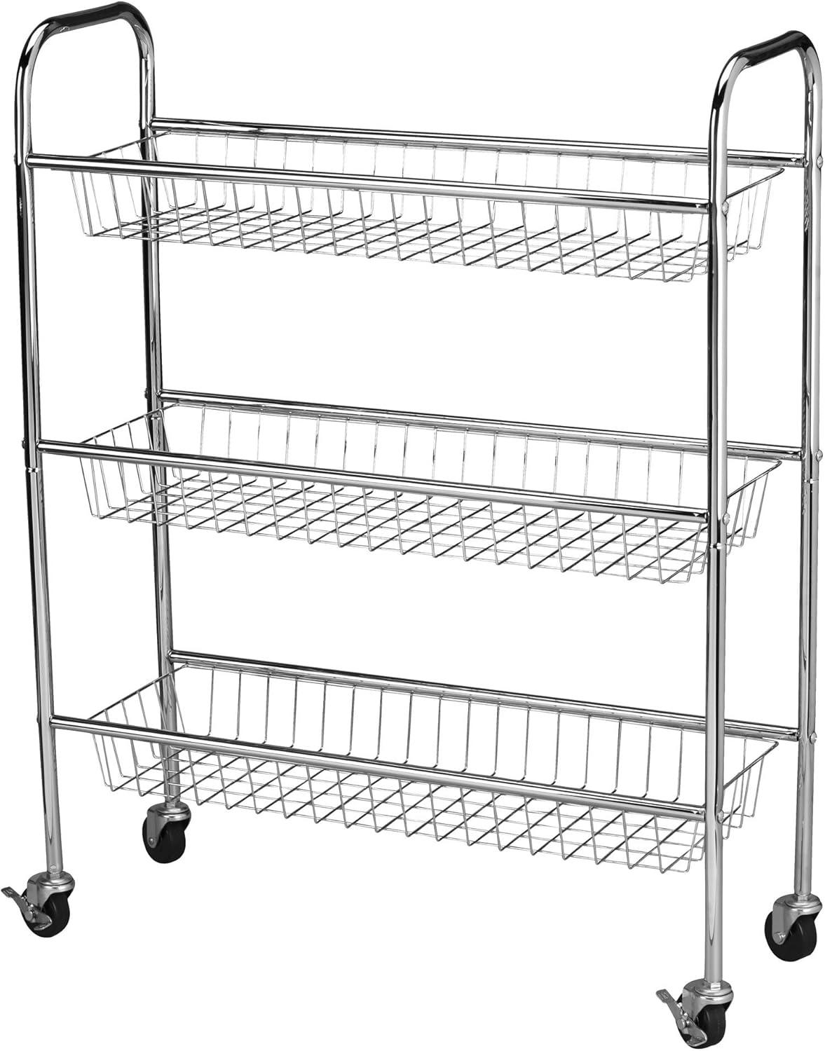 Household Essentials 3-Tier Slim Storage Cart