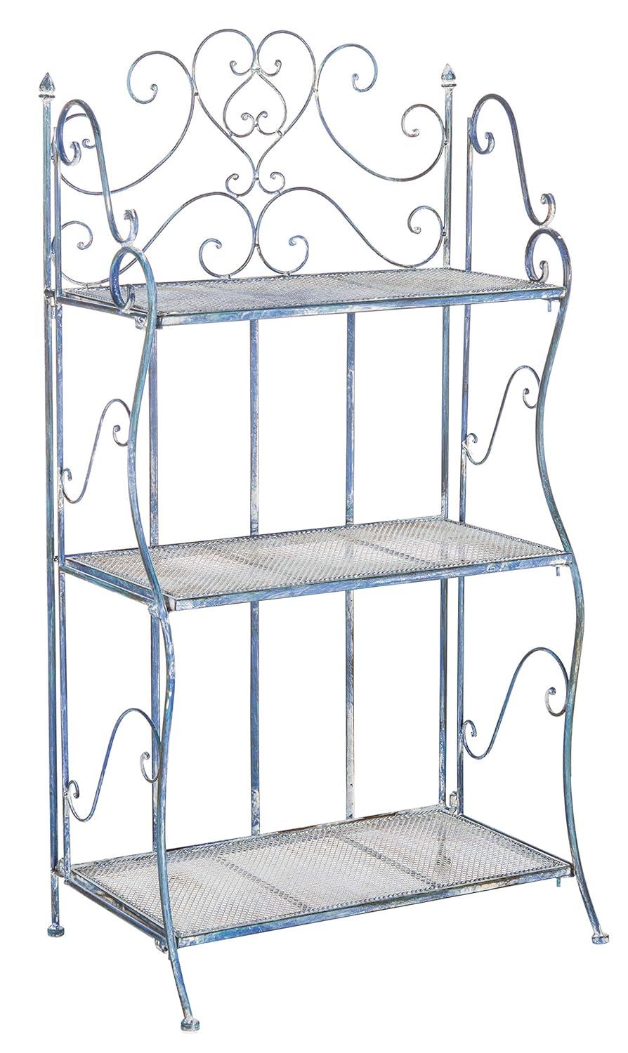 Torus 3-Tier Shelf - Indoor/Outdoor - PAT5022 - Antique Dark Green - Safavieh