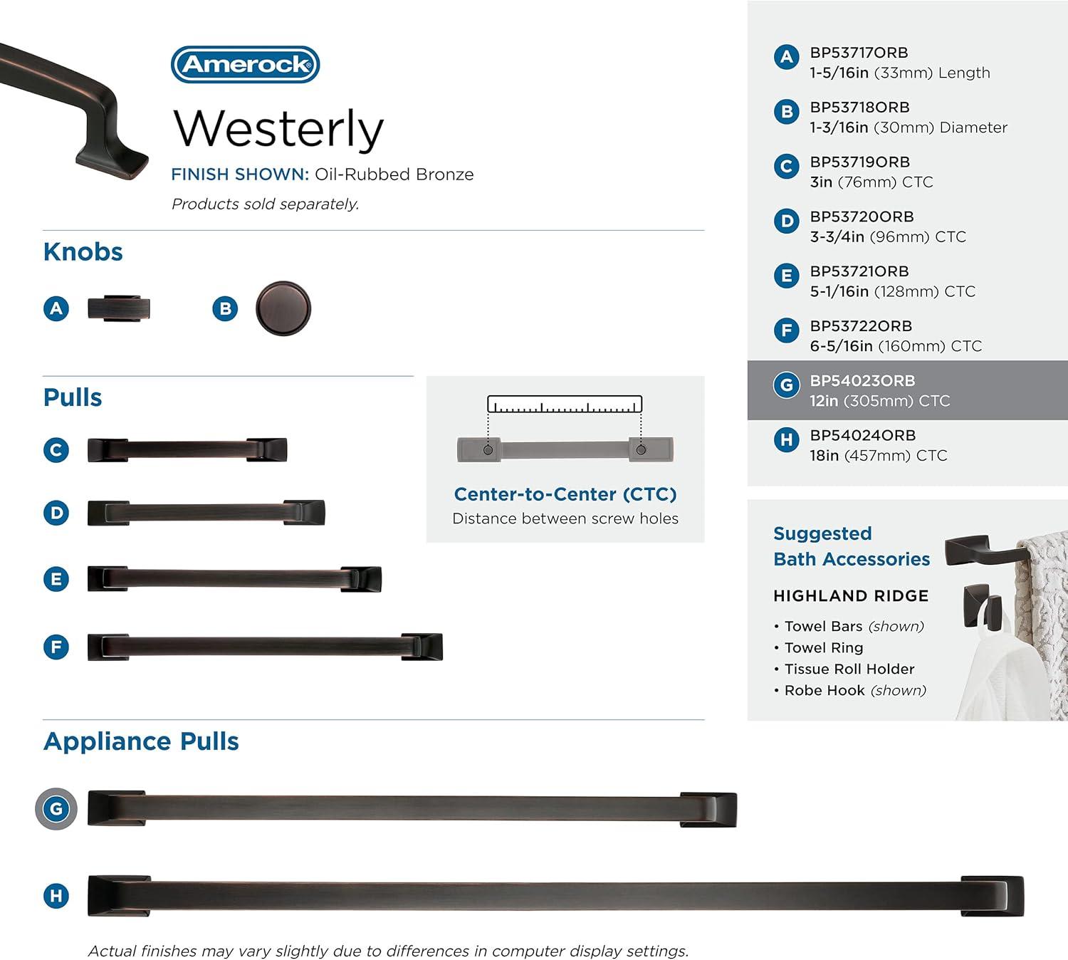 Amerock Westerly Appliance Pull