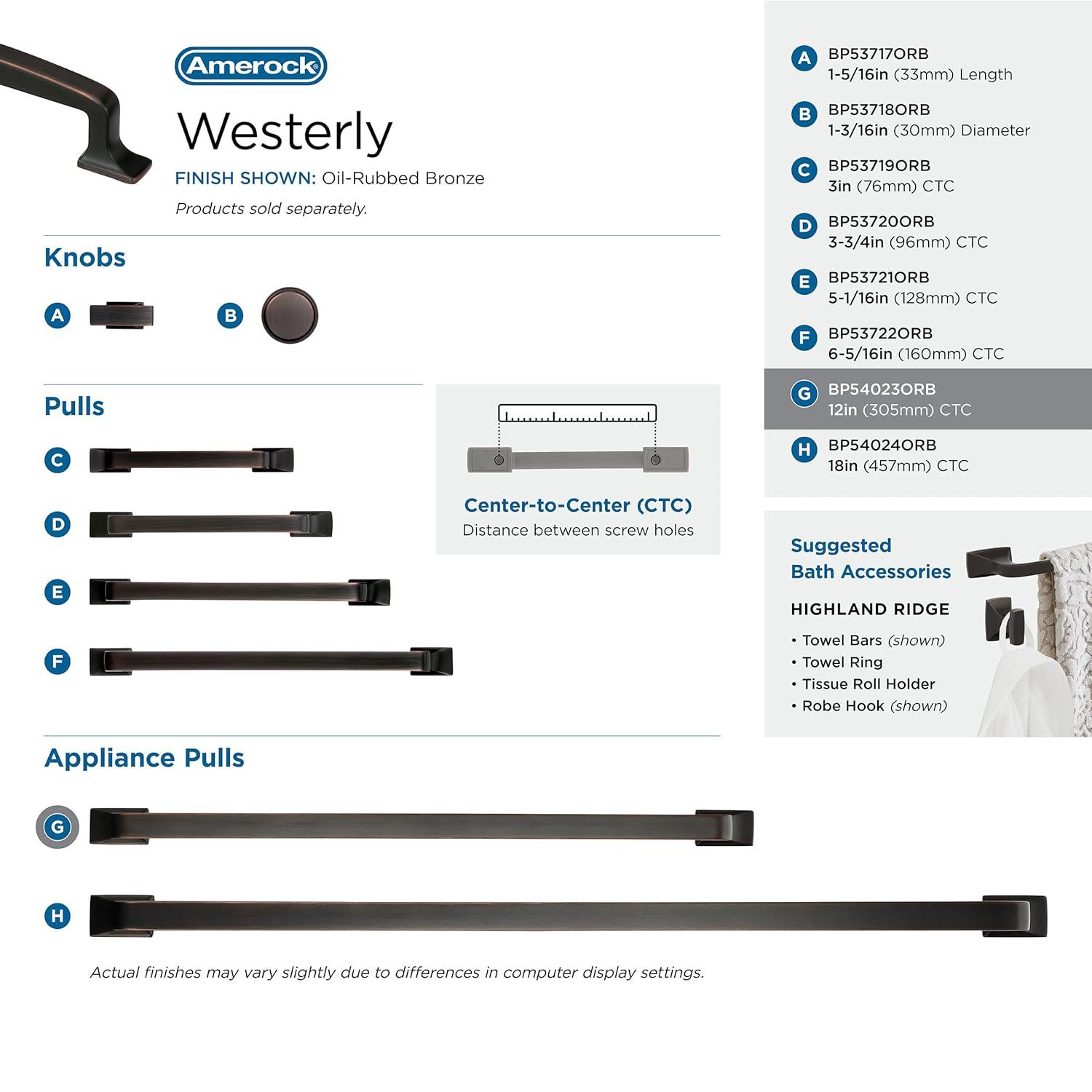Amerock Westerly Appliance Pull