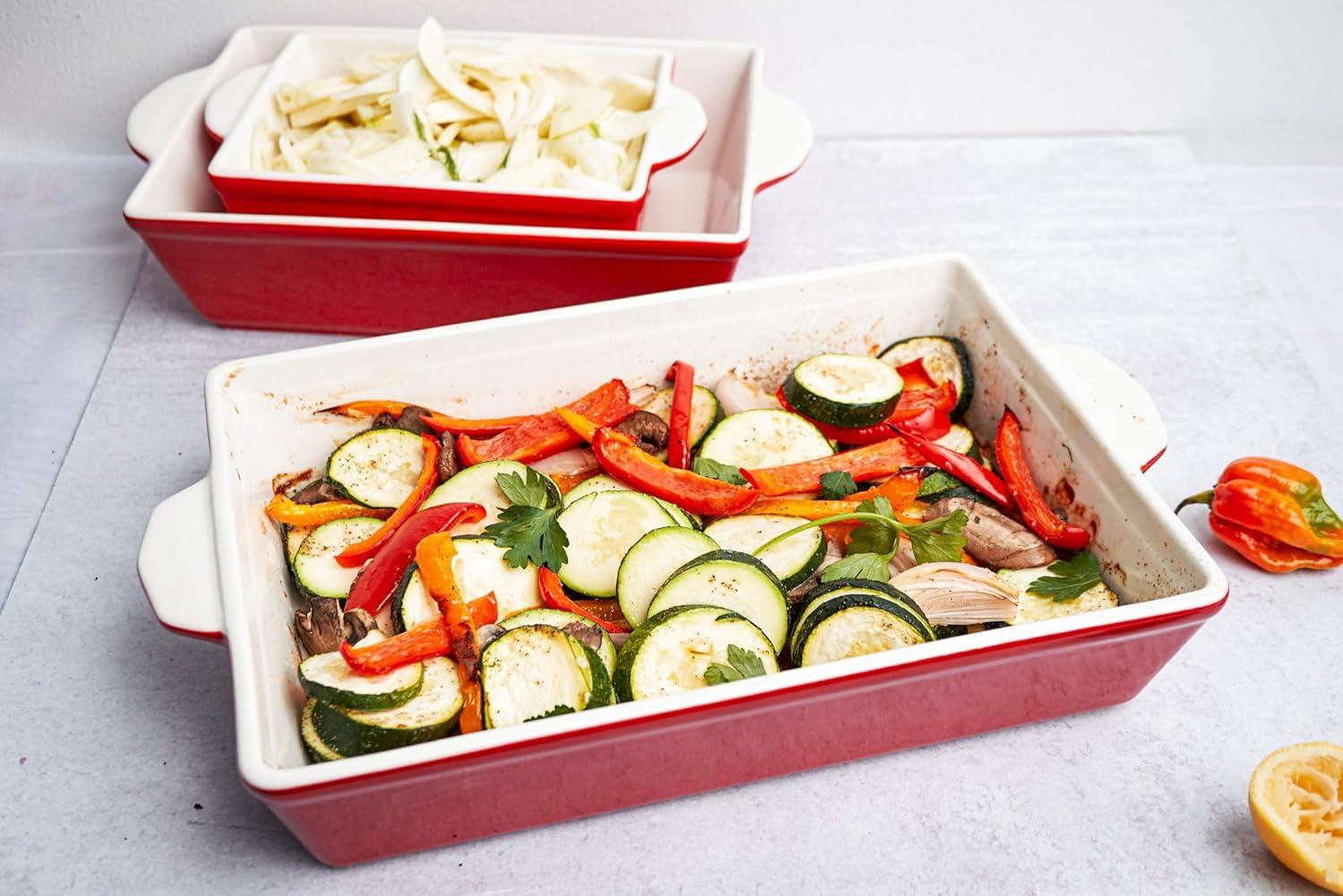 kook Kook 3-Piece Ceramic Bakeware Set